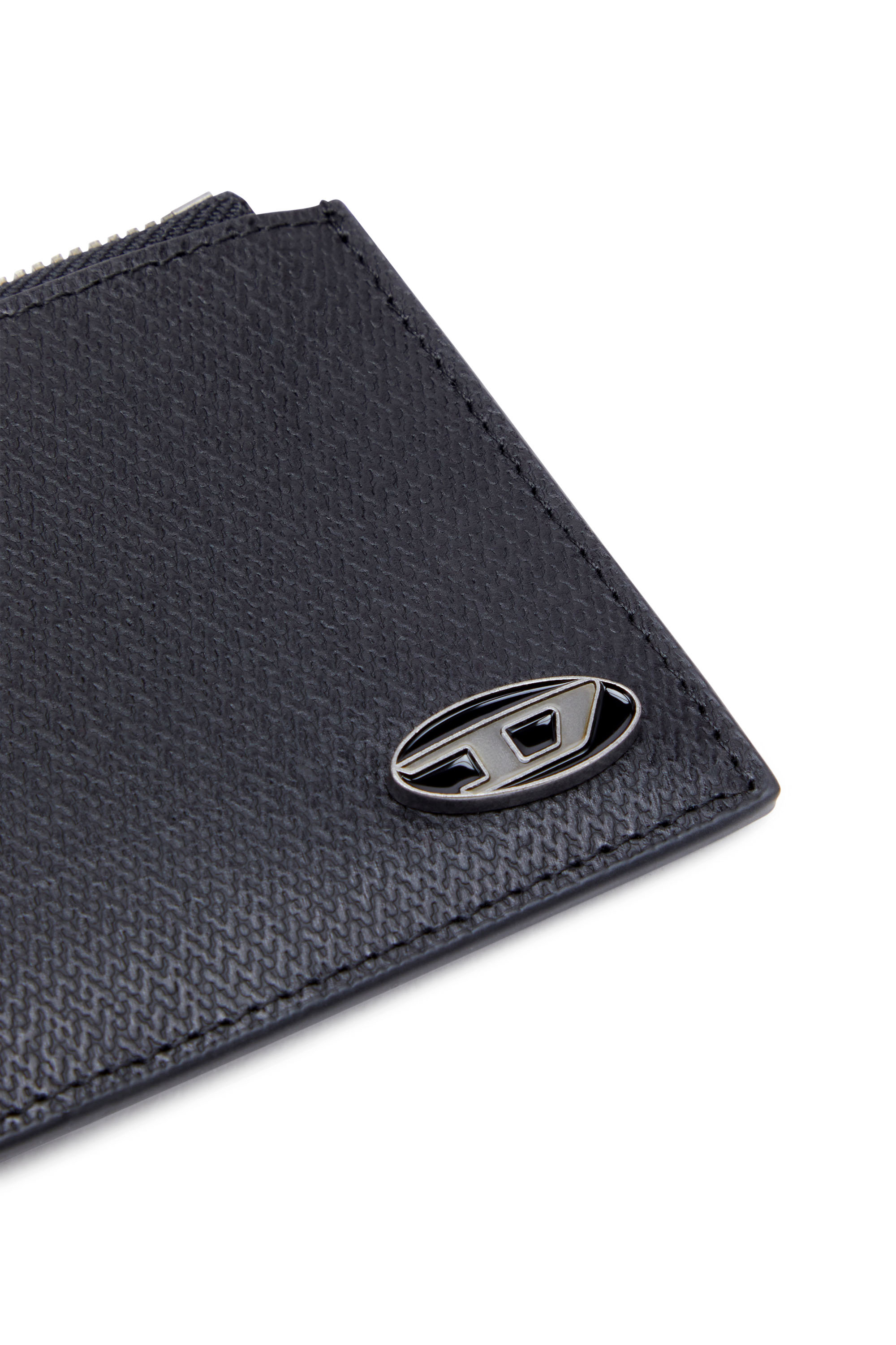 CARD HOLDER COIN M Man: Slim card holder in textured leather