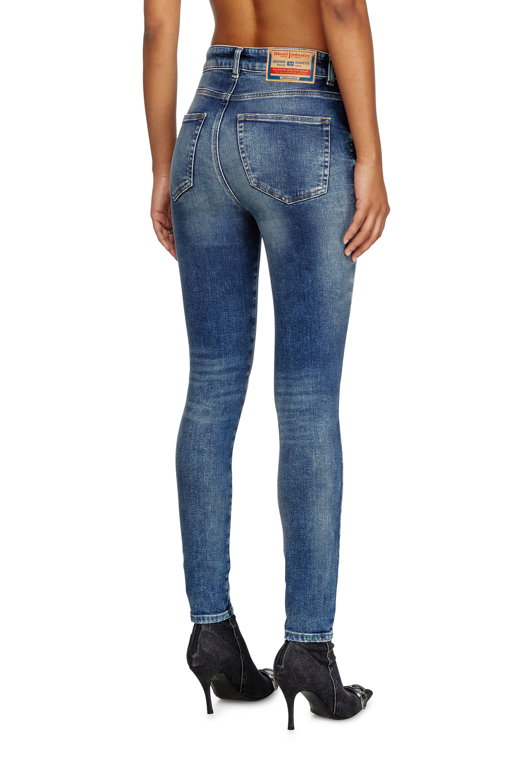Diesel - Skinny Jeans 1984 Slandy-High 007Y9 Mujer, Azul medio - 5