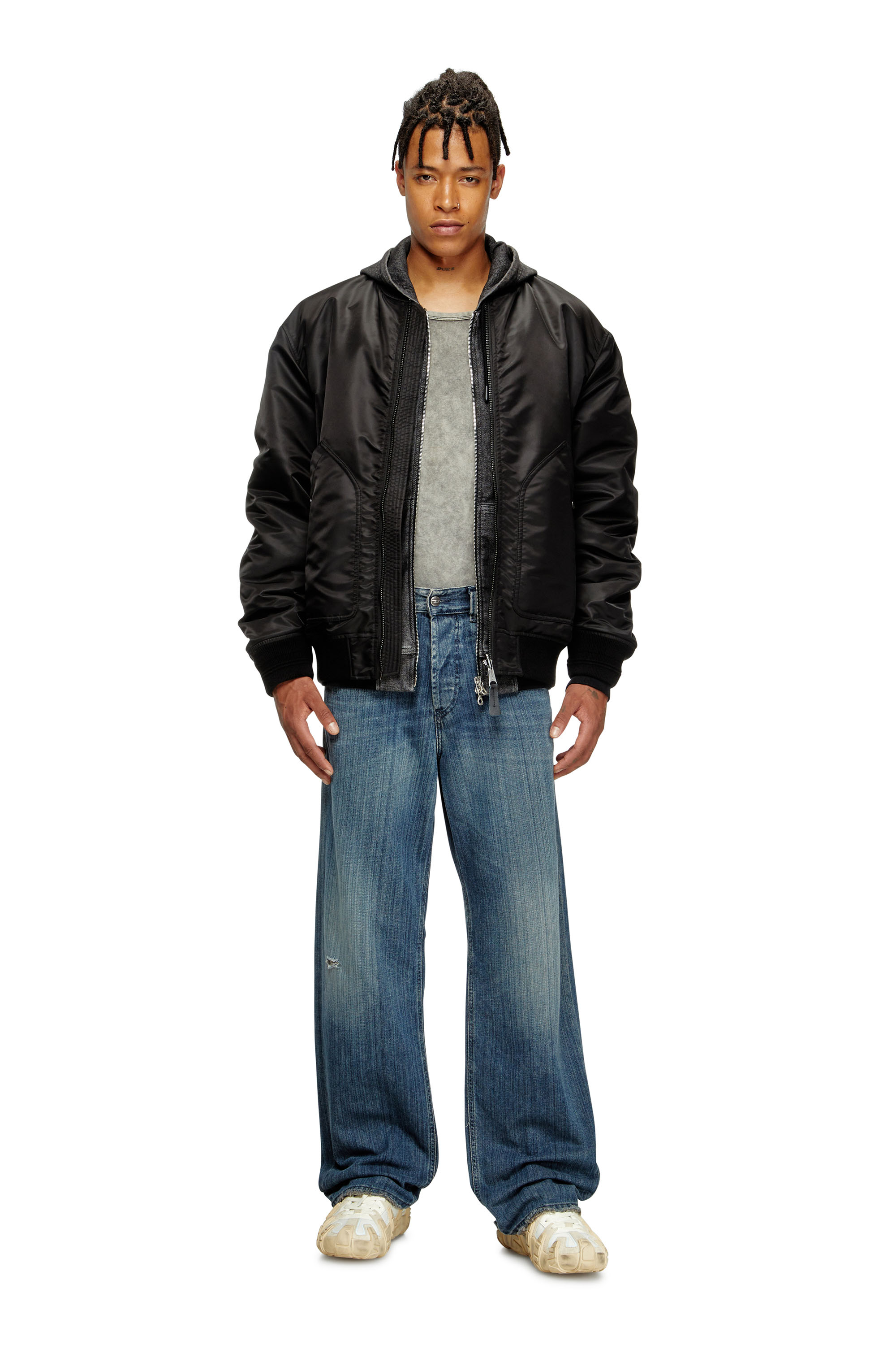 Relaxed Jeans 2001 D-Macro 09M09, Dark Blue Diesel - Male's Relaxed Jeans 2001 D-Macro 09M09, Dark Blue - 1