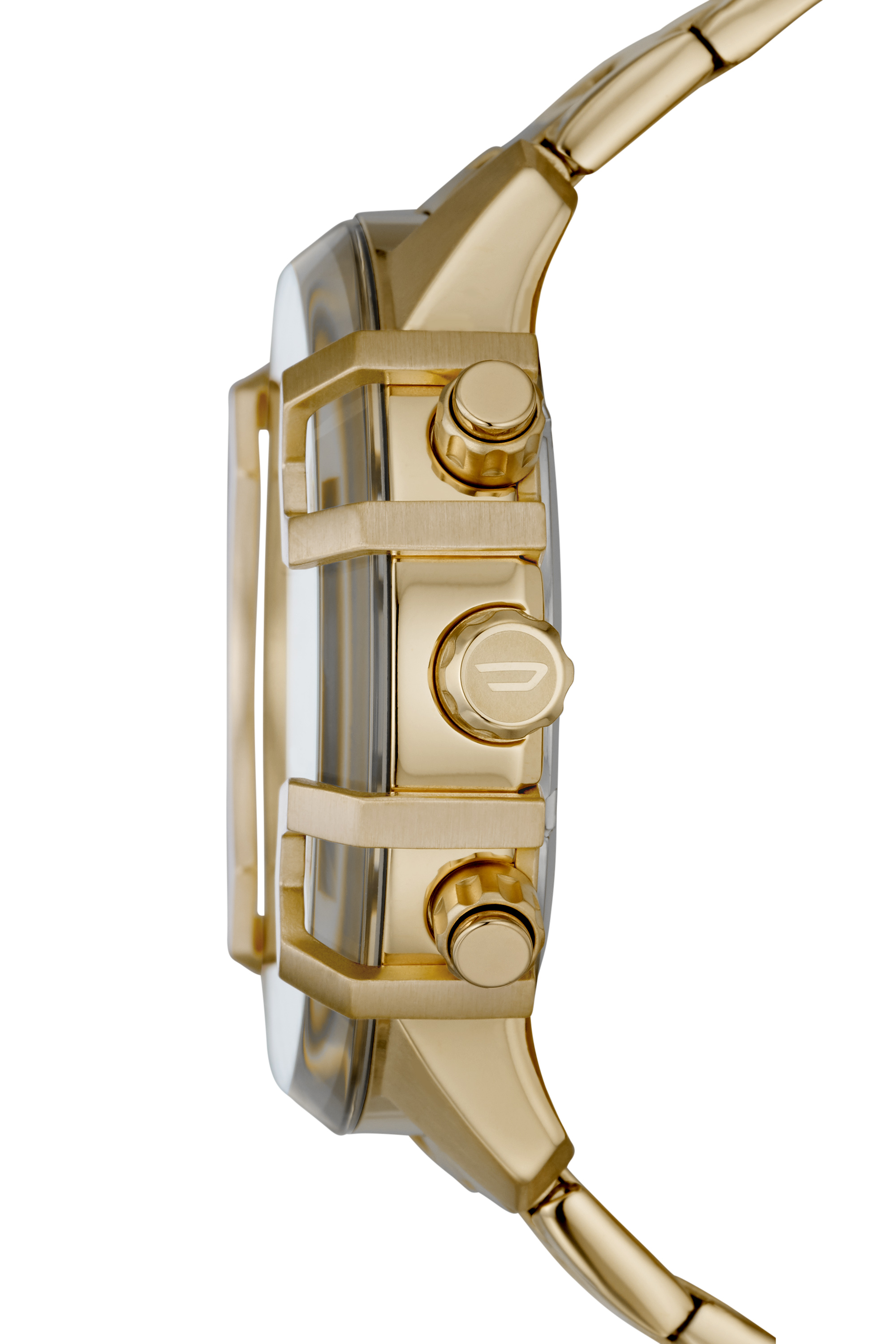 DZ4573 Man: Griffed chronograph gold-tone watch | Diesel
