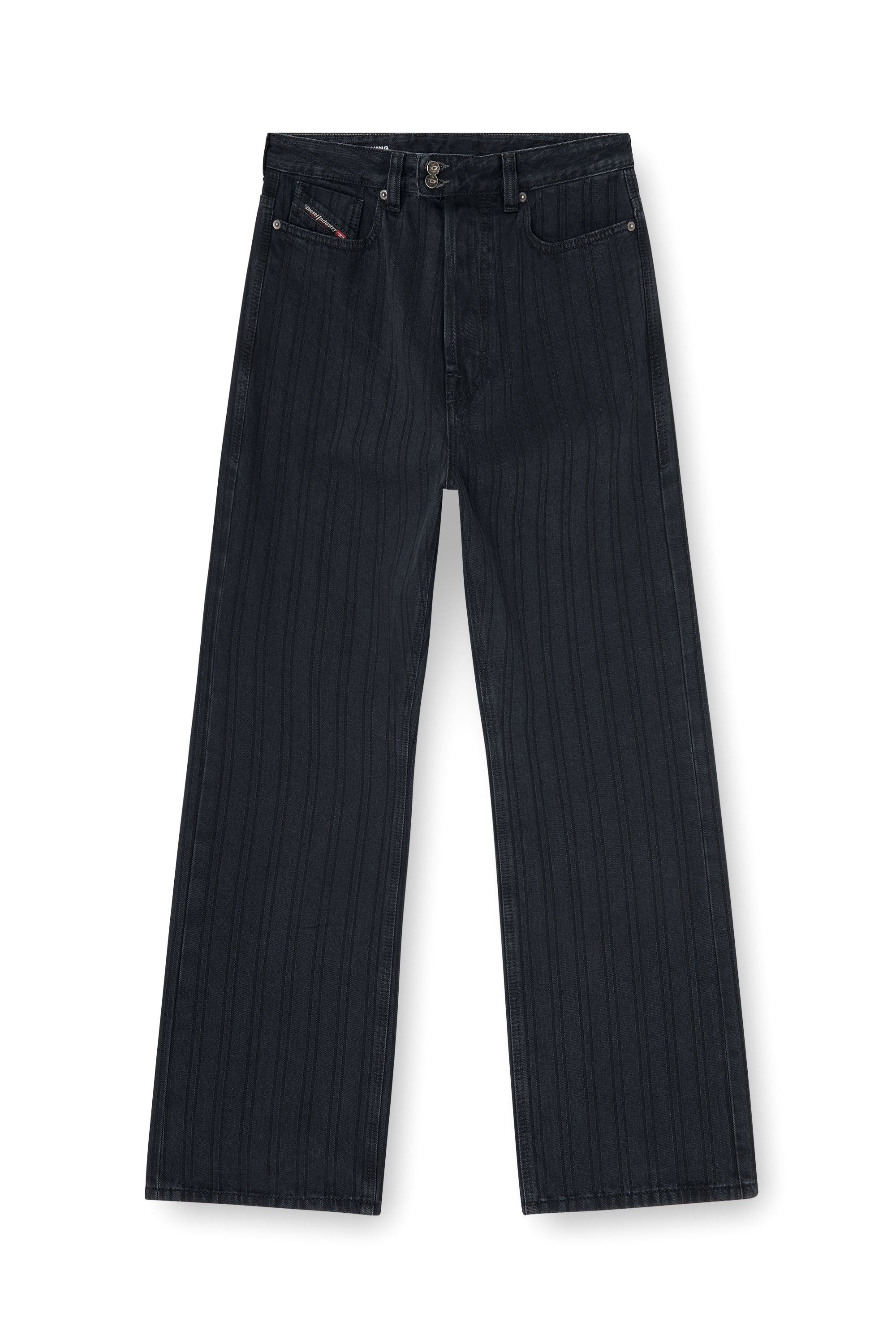 Diesel - Relaxed Jeans 1980 D-Eeper 09Q12 Hombre, Negro/Gris oscuro - 3