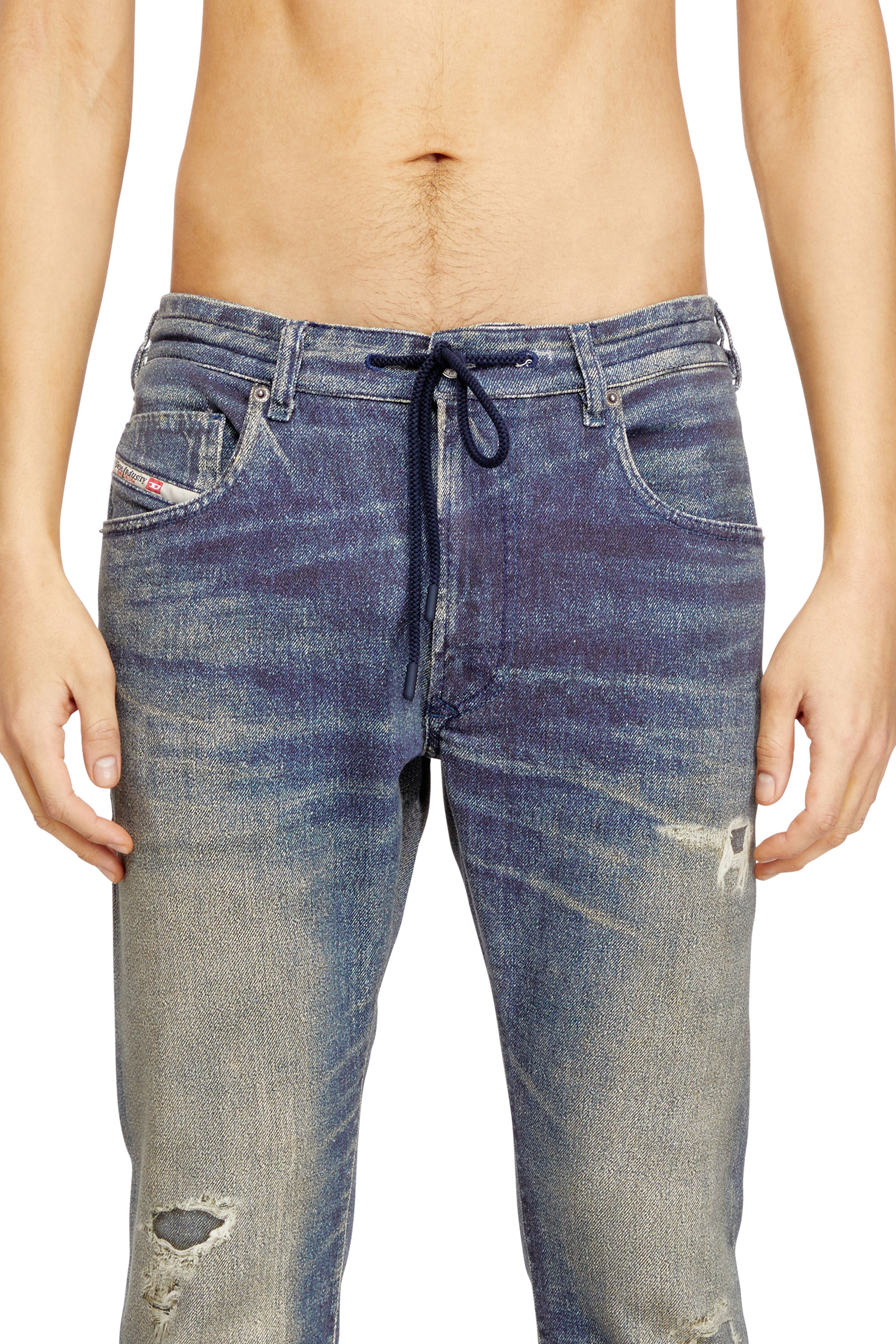 Diesel - Man's Regular 2032 D-Krooley Joggjeans® 068UT, Medium blue - 5