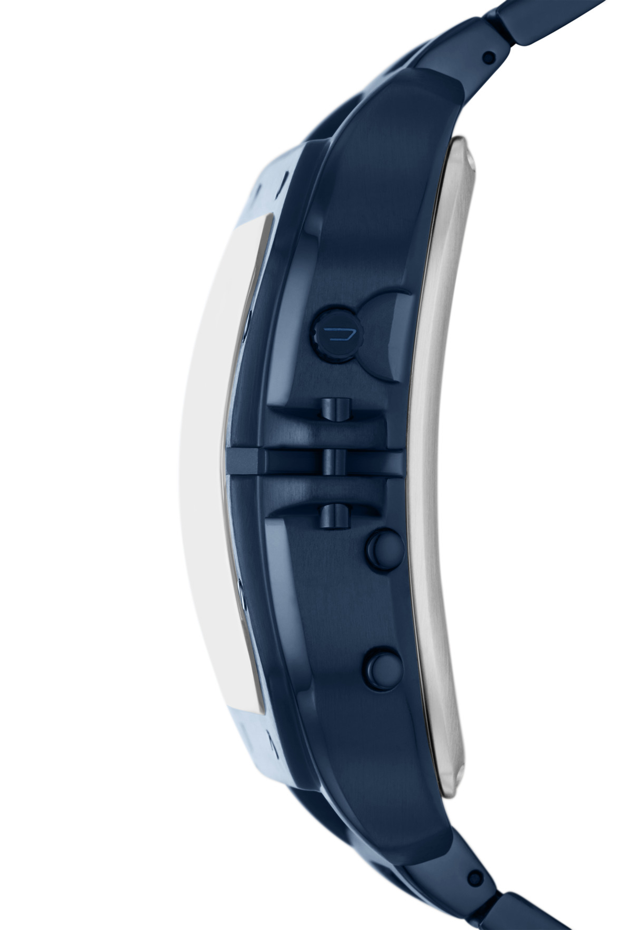 DZ7464 Man: Clasher digital blue-tone stainless steel watch | Diesel
