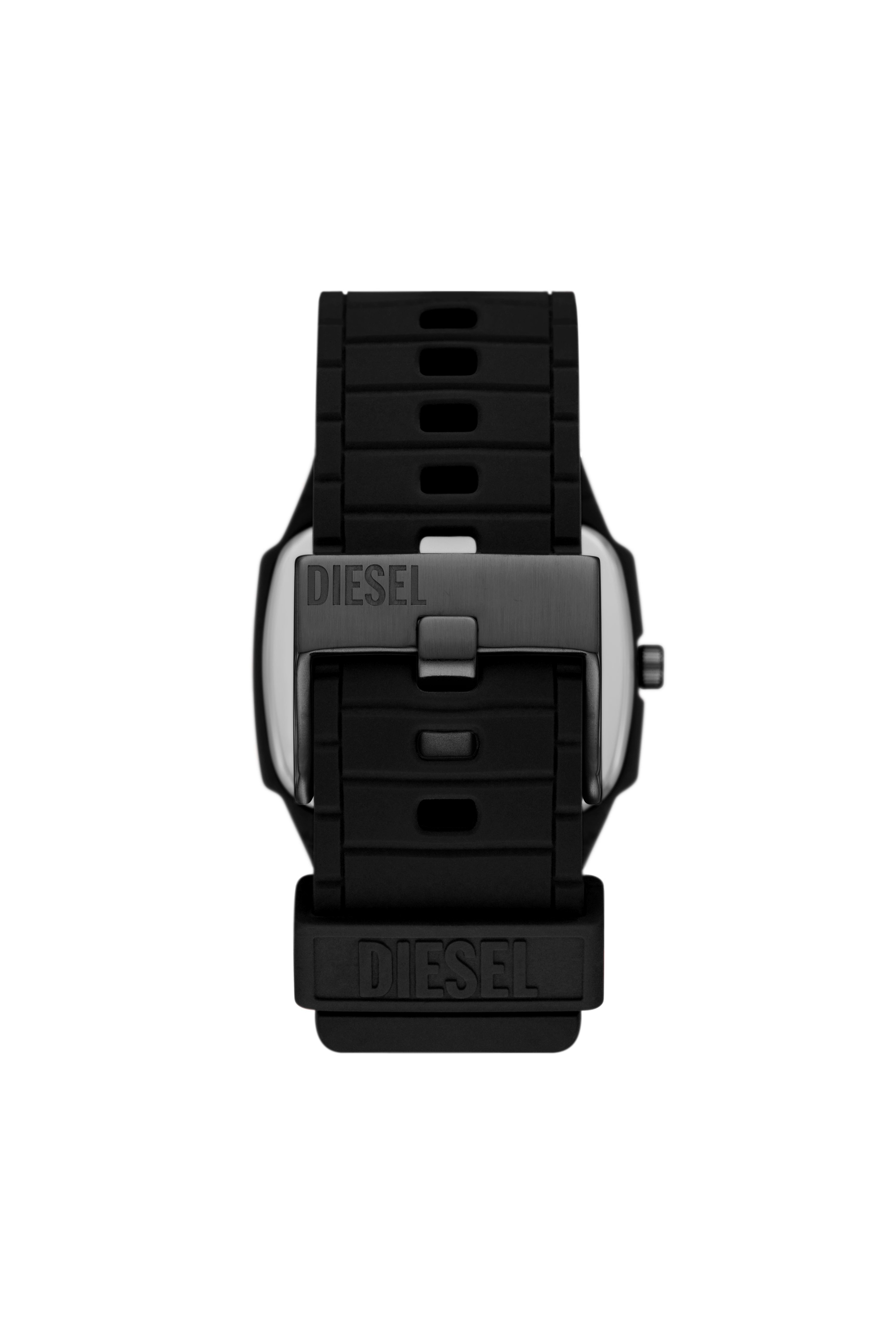 Diesel - DZ2166, Man's Cliffhanger 2.0 Black Silicone Watch in Black - 2