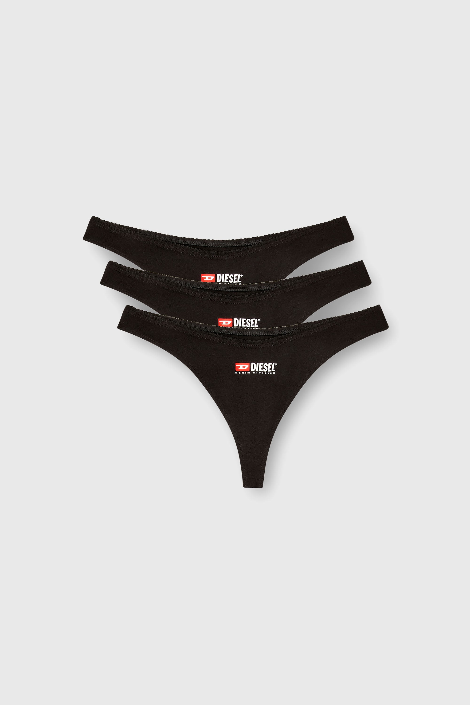 Diesel - PUNCHY-D-CORE-3PACK, Woman's Three-pack of thongs in Black - 1