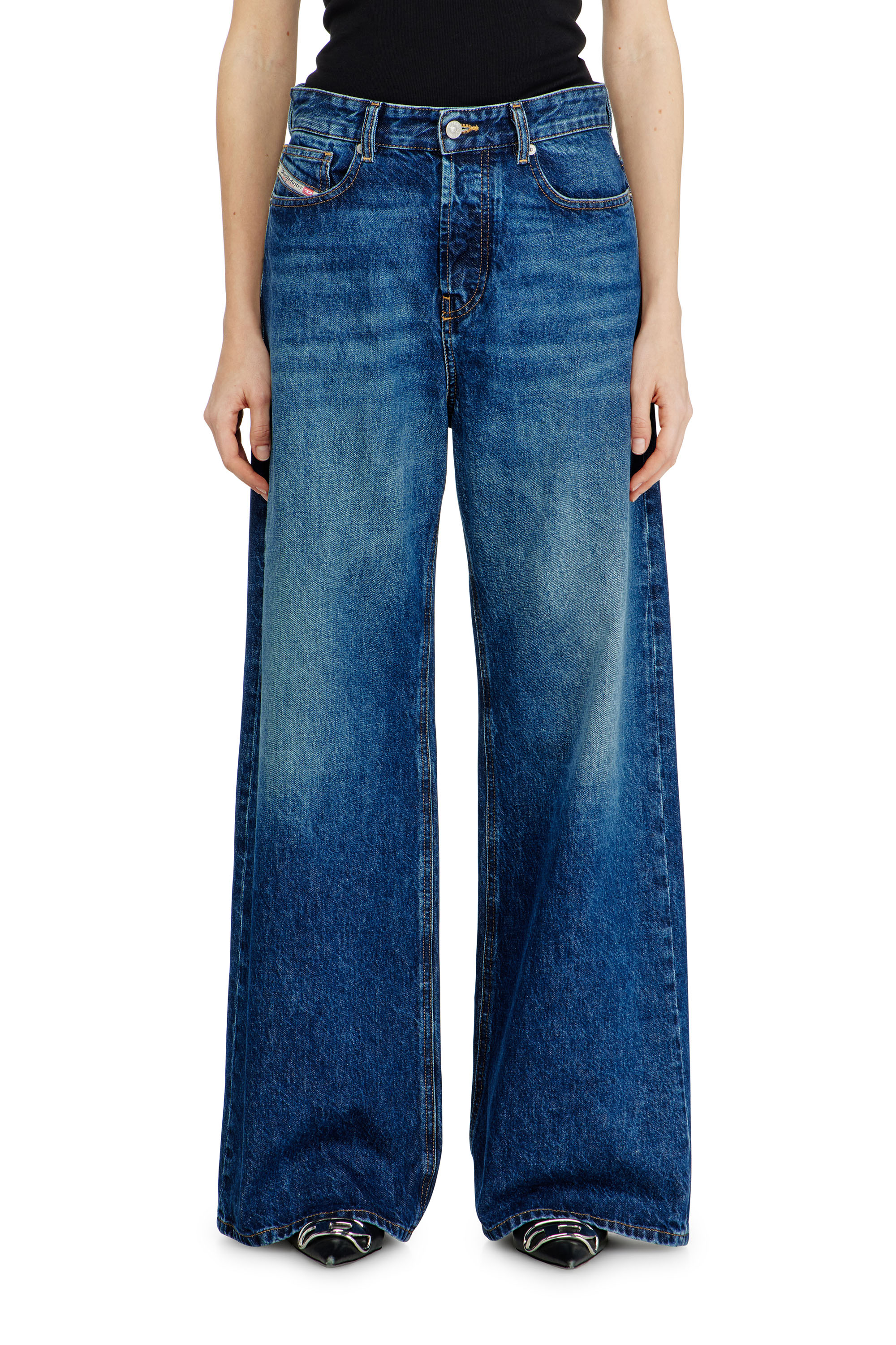 Diesel - Relaxed Jeans 1996 D-Sire 09I27 Unisex, Azul Oscuro - 4