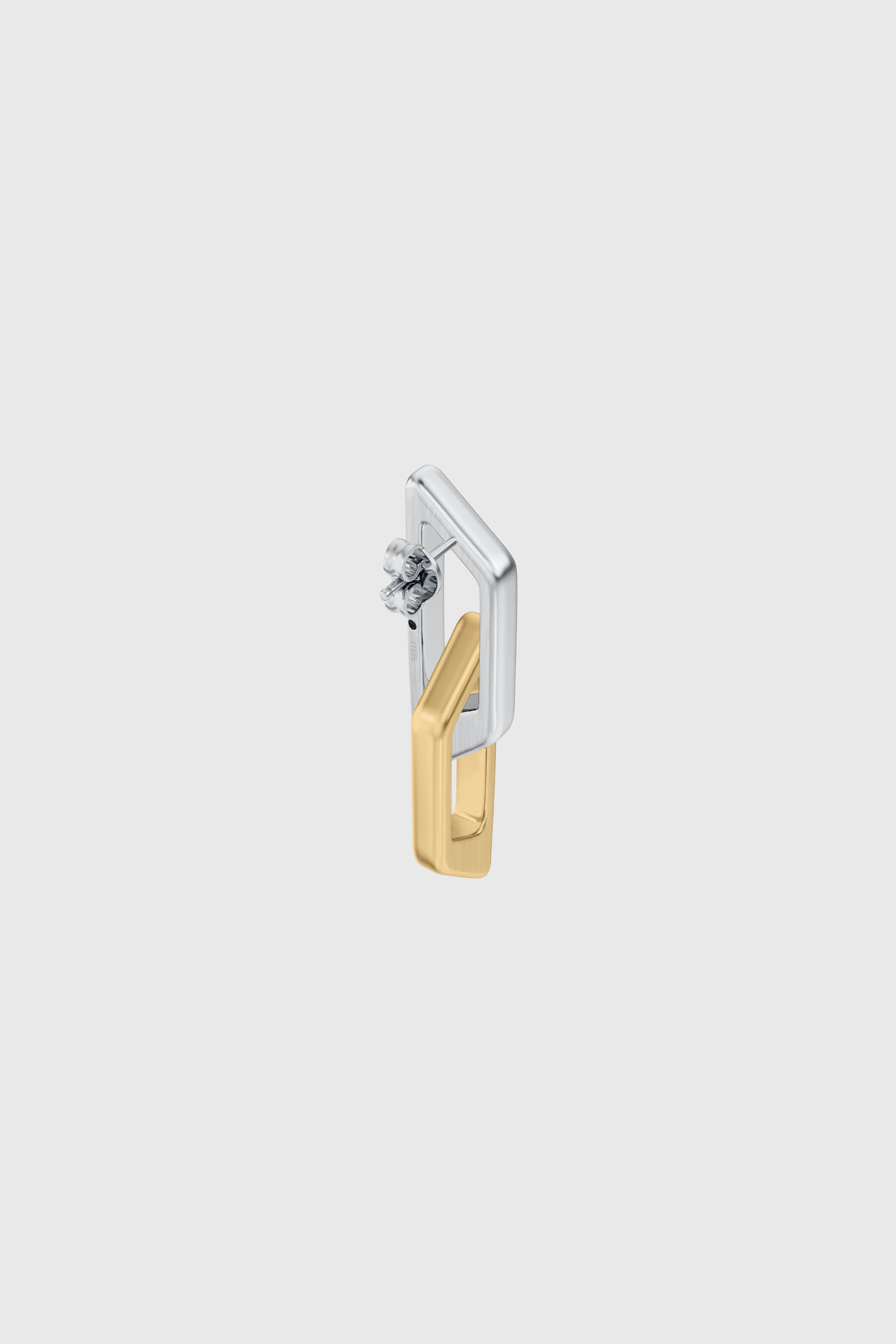 Diesel - DX1685931  JEWELLERY, Unisex's Stainless steel drop earring in Silver/Gold - 3