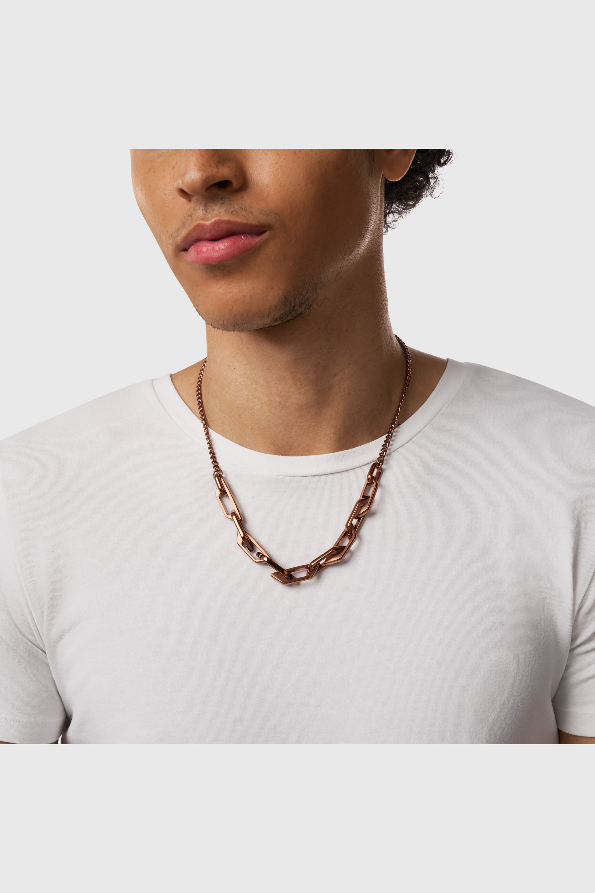 Women's Stainless steel chain necklace | Brown | Diesel {{Country}}