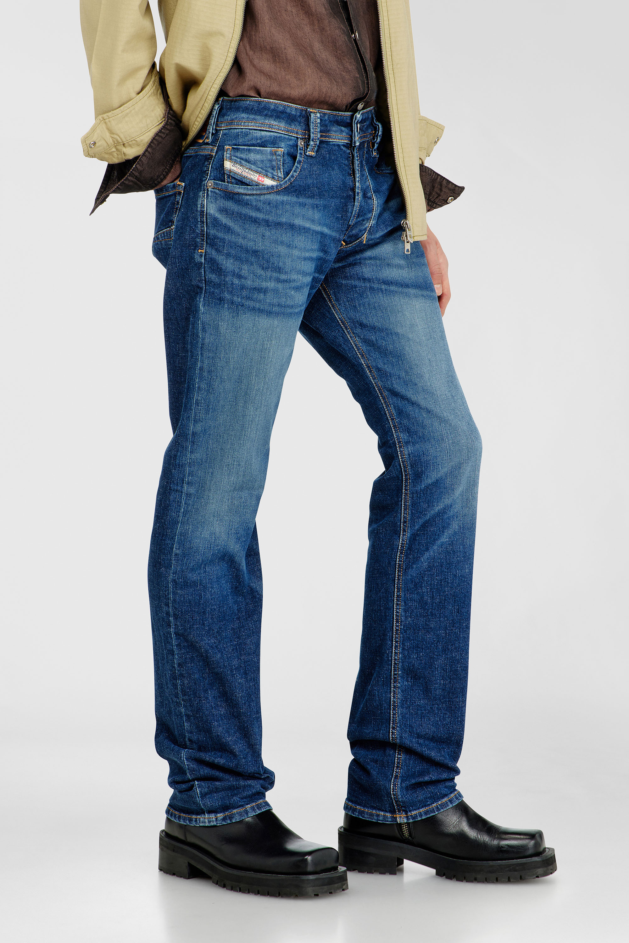 Diesel - Man's Regular Jeans 1985 Larkee 09J47, Dark Blue - 7