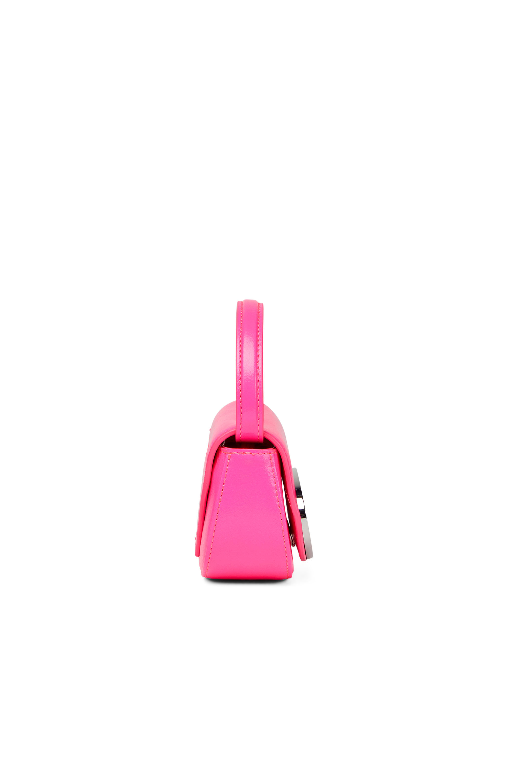 Diesel - 1DR XS, Woman's 1DR XS - Iconic mini bag in neon leather in Pink Fluo - 3