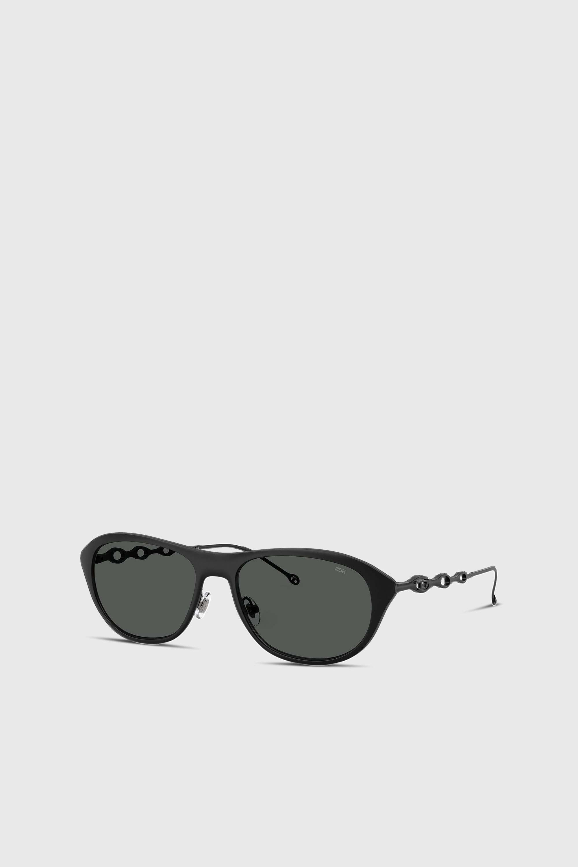 Diesel - 0DL1011, Unisex's Rectangle sunglasses in Black/Green - 4