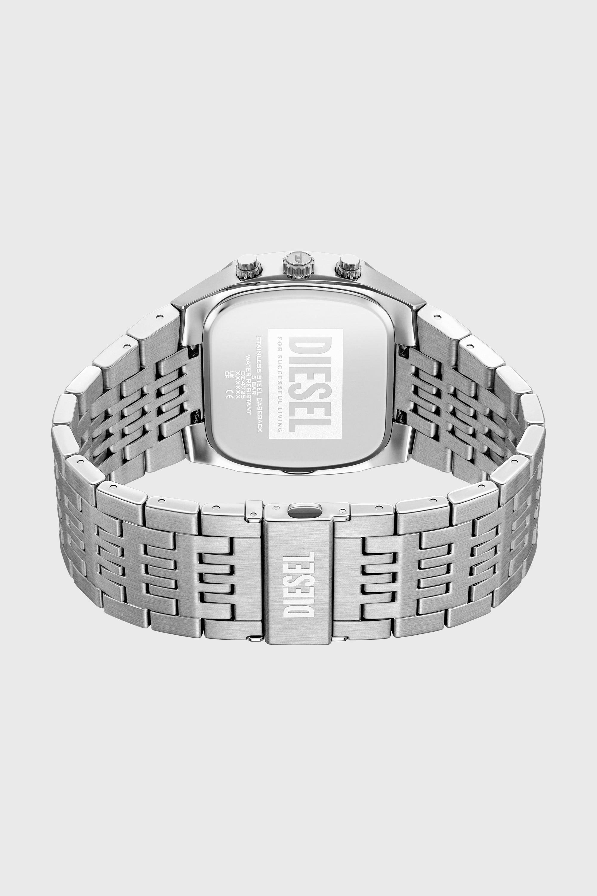 Diesel - DZ4725 WATCH, Male's Spiked cushion stainless steel watch in Silver - 8