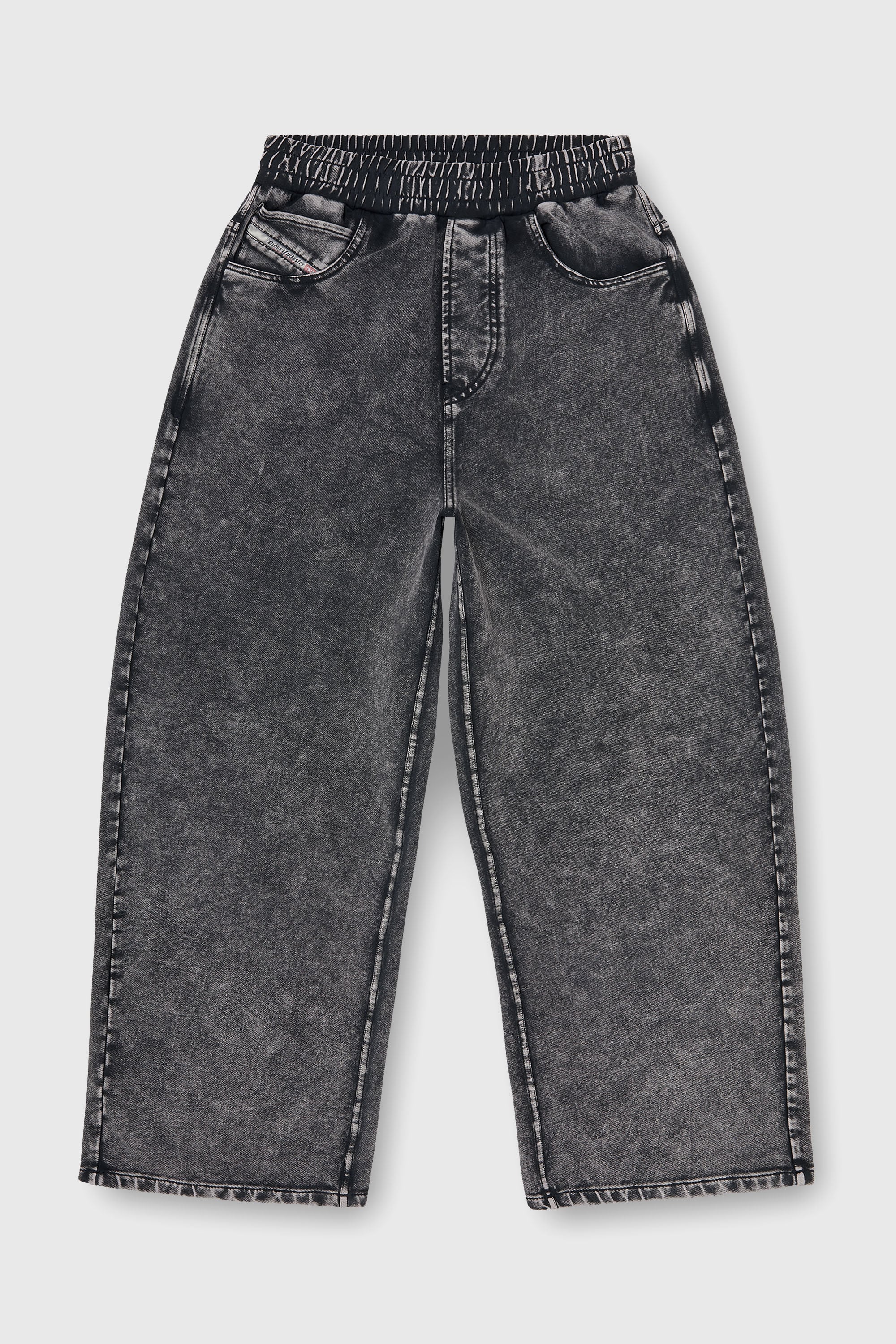 Diesel - P-STUKY, Pantal&oacute;n de ch&aacute;ndal con efecto denim Mujer in Gris - 2