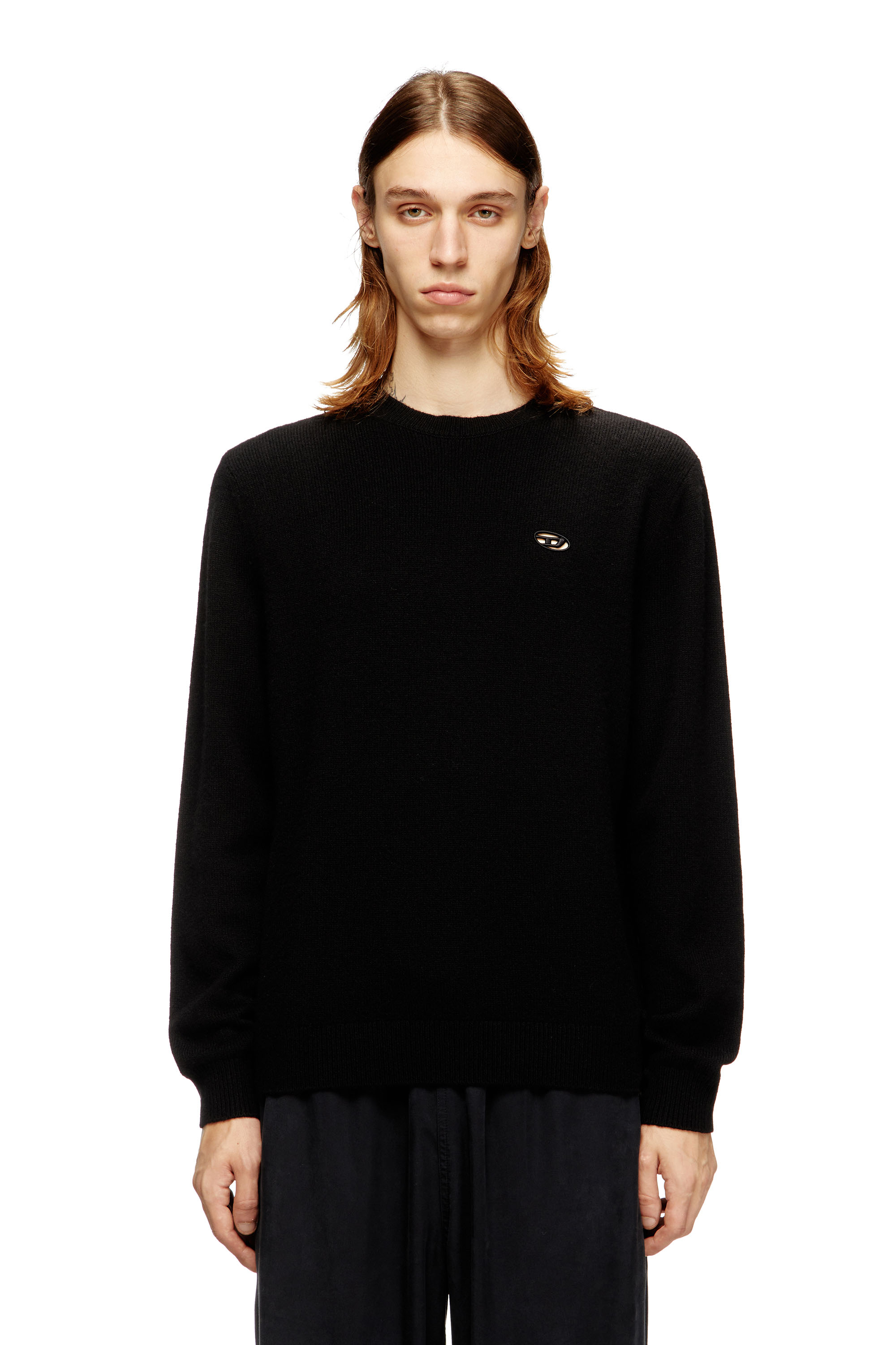 Diesel - K-ARGOL, Pull en laine et cachemire Homme in Noir - 1