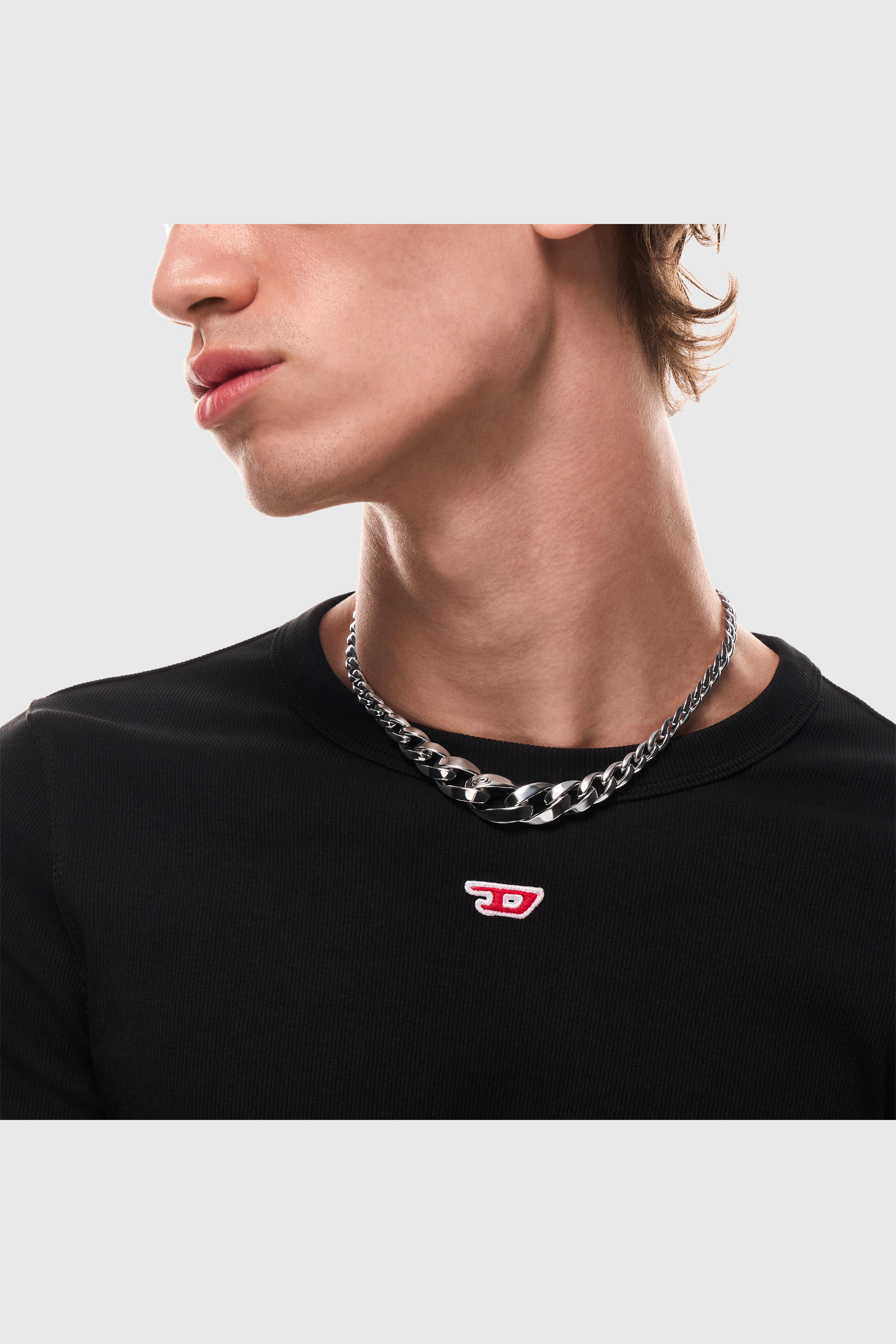 Diesel - DX1720040, Collier cha&icirc;ne en acier inoxydable Mixte in Gris argent&eacute; - 3