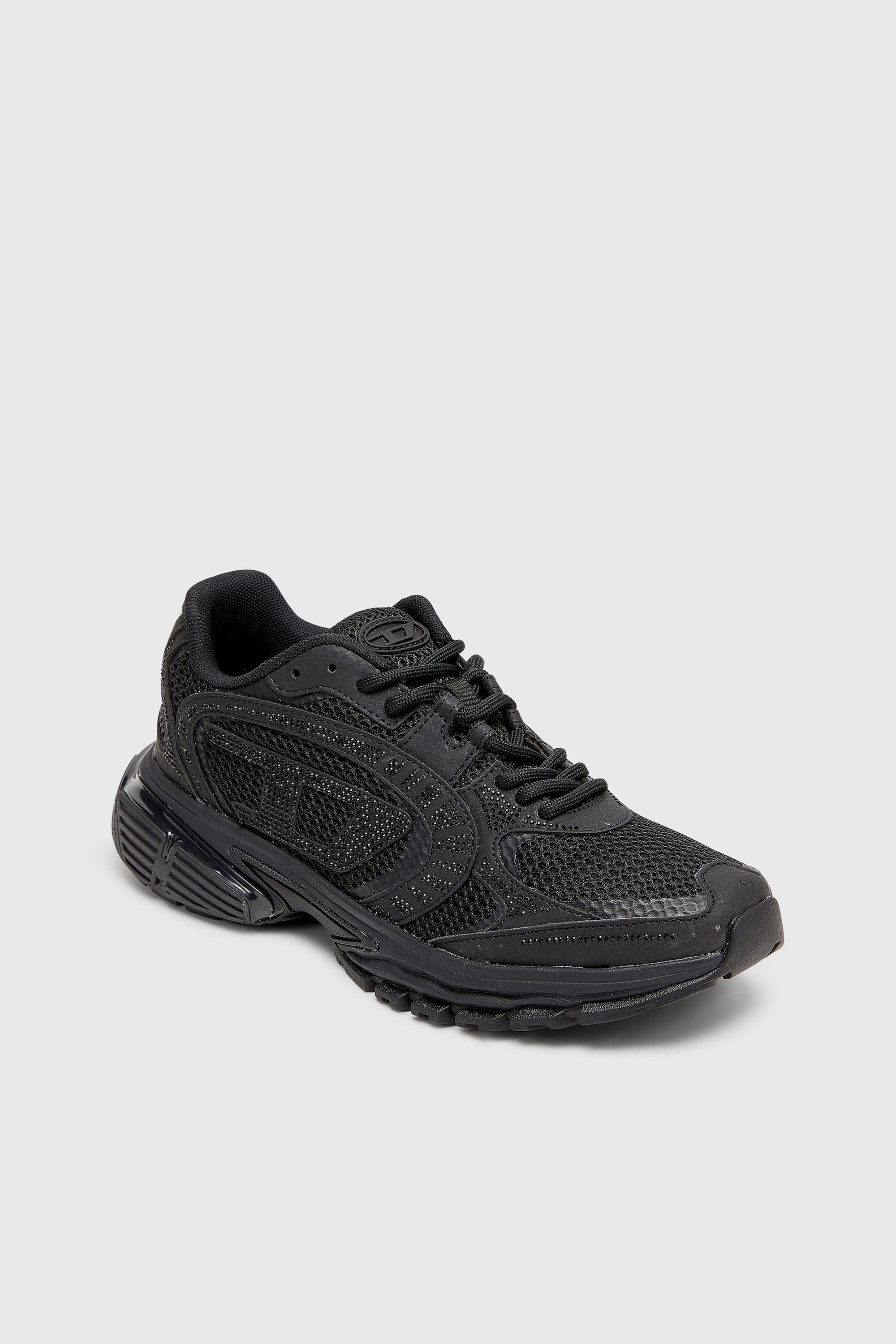 Diesel - S-PRO-V-DENSE LOW W, S-Pro-V-Dense - Zapatillas de malla con cristales Mujer in Negro - 6