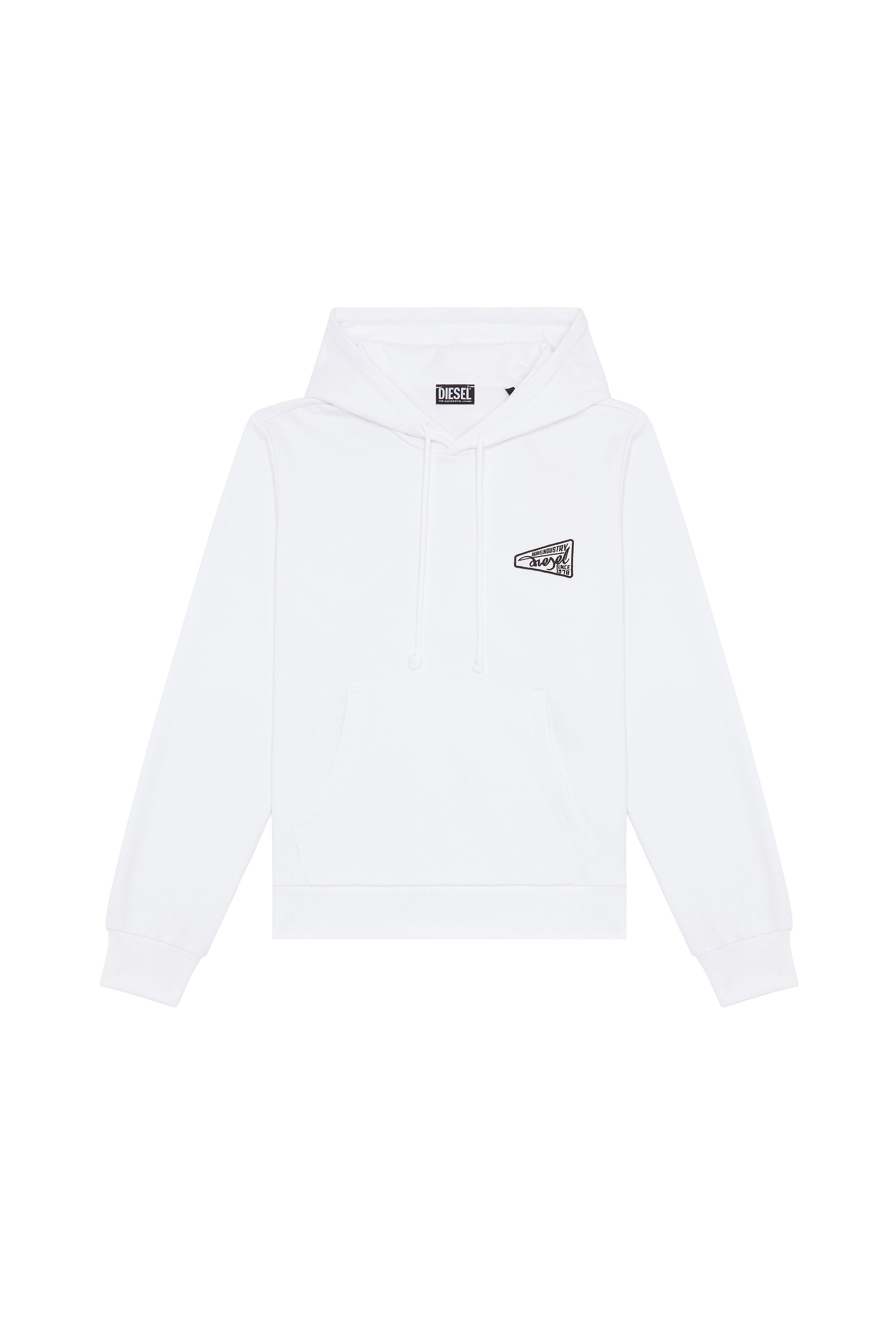 S-GINN-HOOD-K31 Man: Hoodie with Diesel Industry patch | Diesel