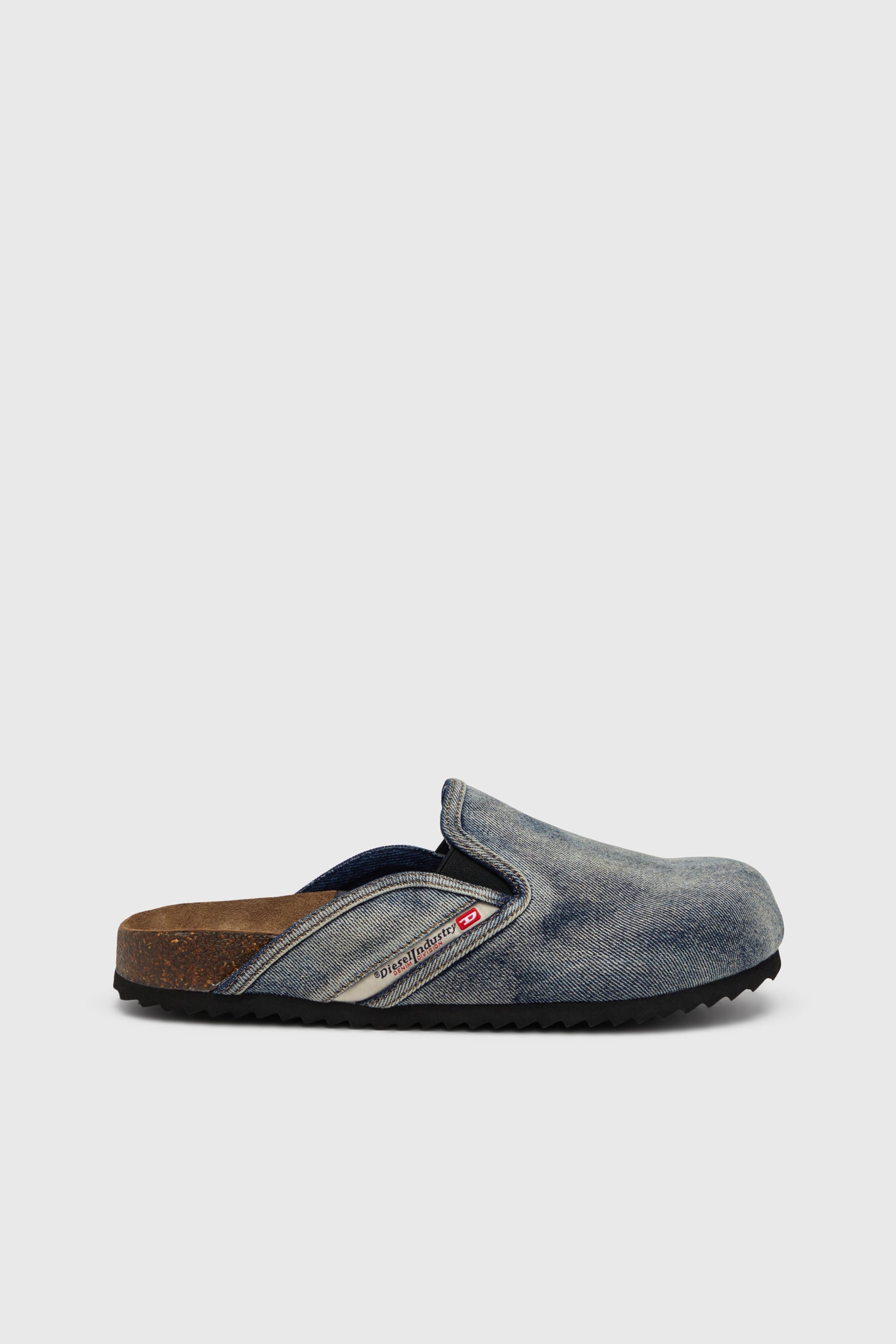 Diesel - D-WOODSTOCK SLIP-ON, D-Woodstock-Zapatos planos sin tal&oacute;n en cuero napa Hombre in Azul marino - 1