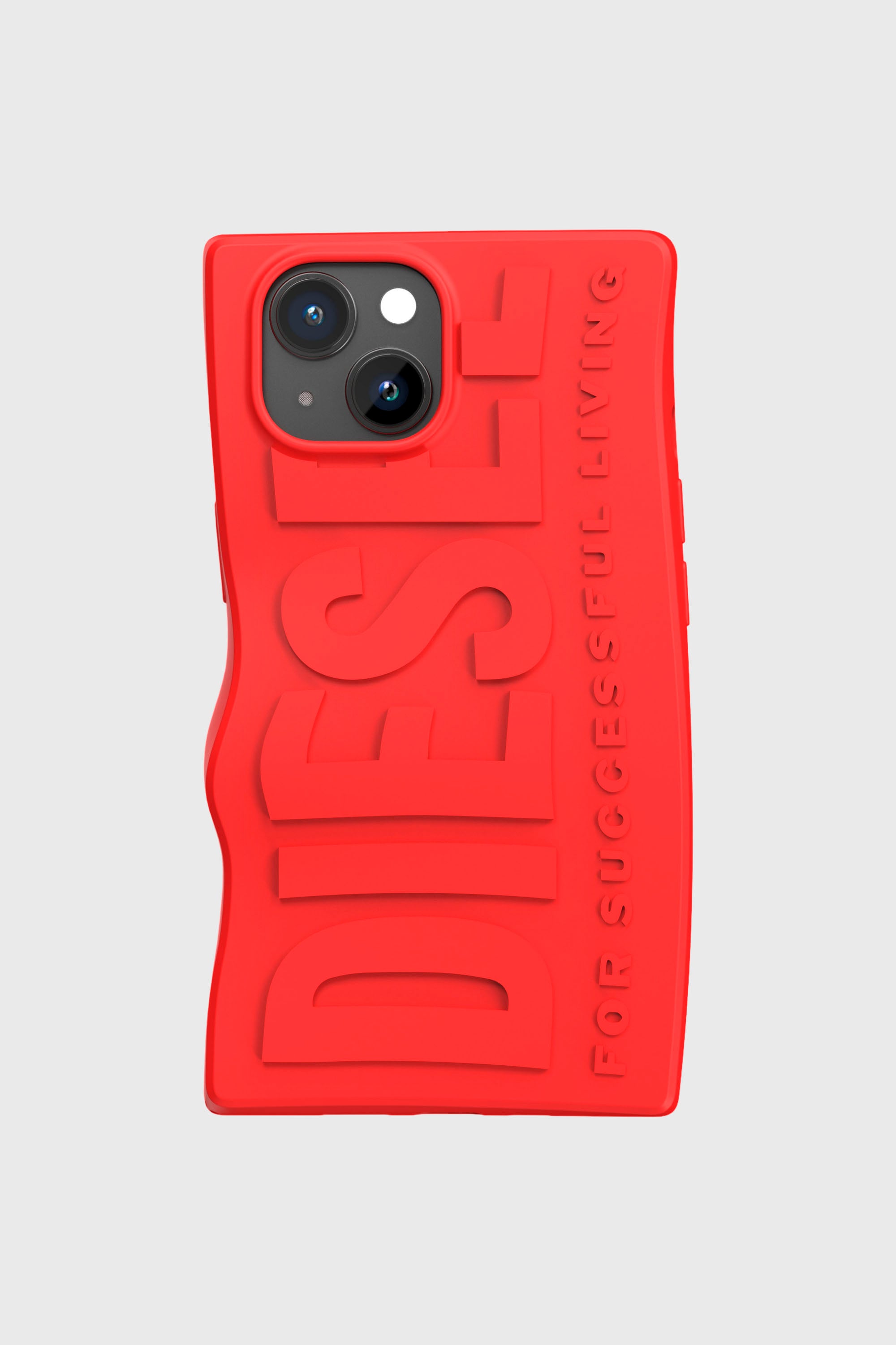 Diesel - 54116 MOULDED CASE, Unisex's D By case iP15 in Red - 2