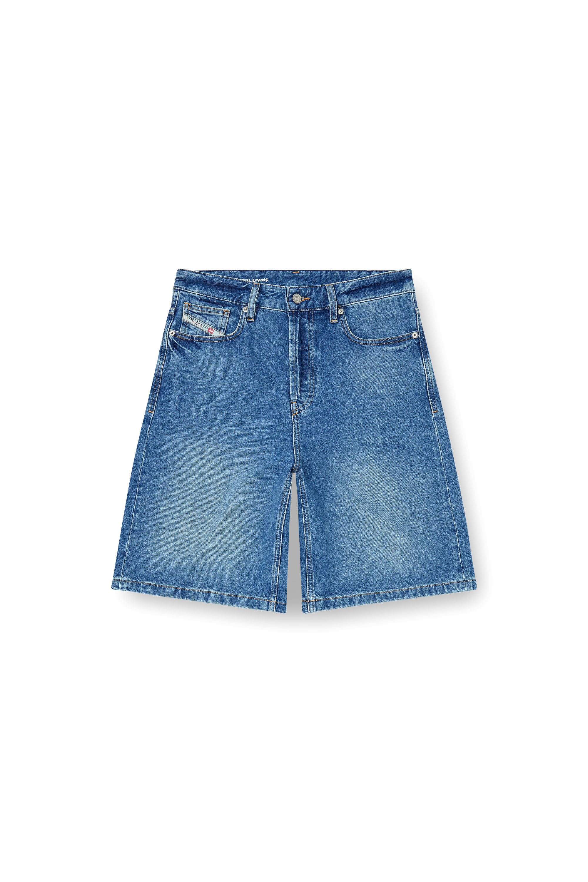 Diesel - DE-SIRE-SHORT, Short en denim &agrave; lavage propre Femme in Bleu - 3