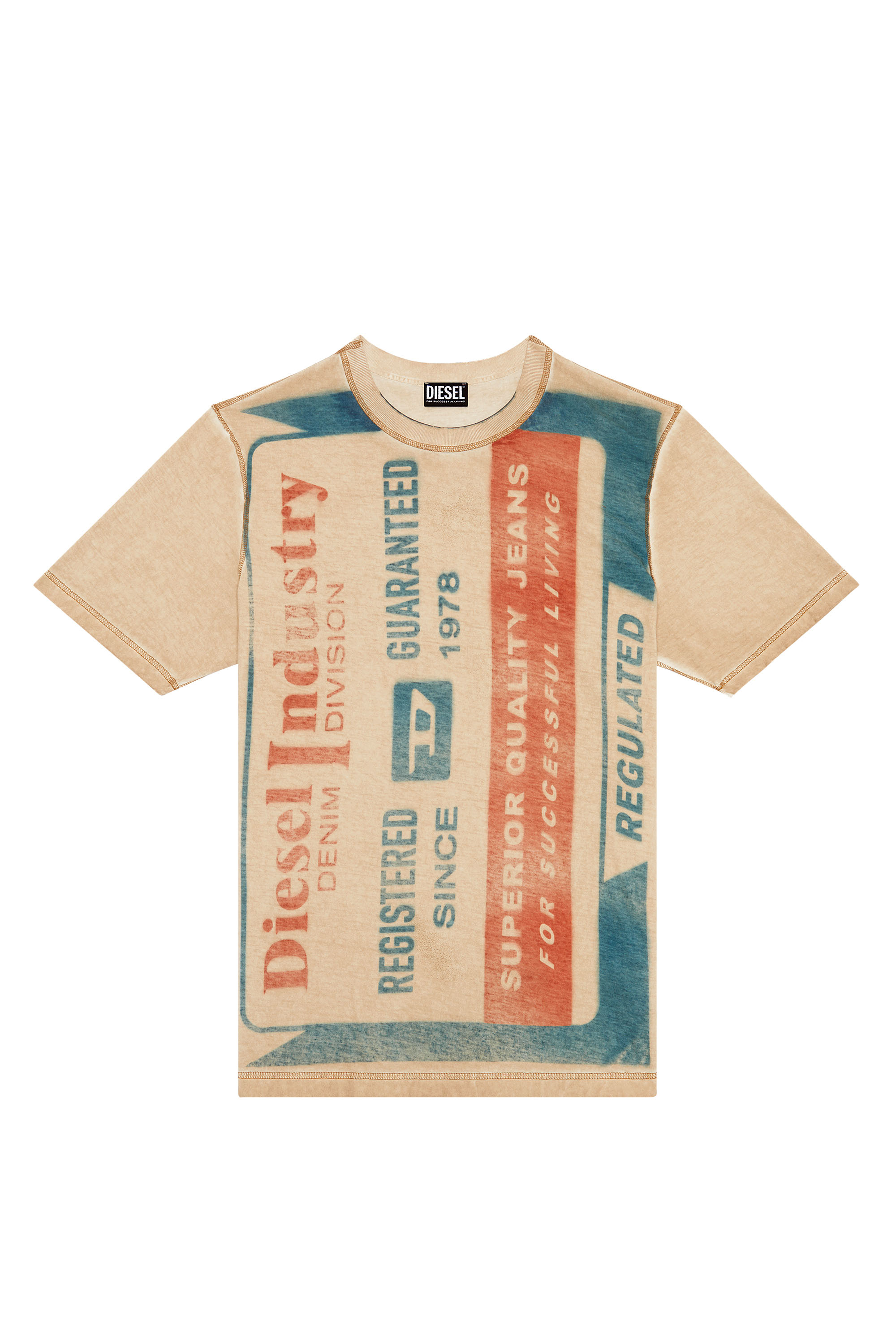 T-JUST-G13 Man: T-shirt with jacron patch print | Diesel