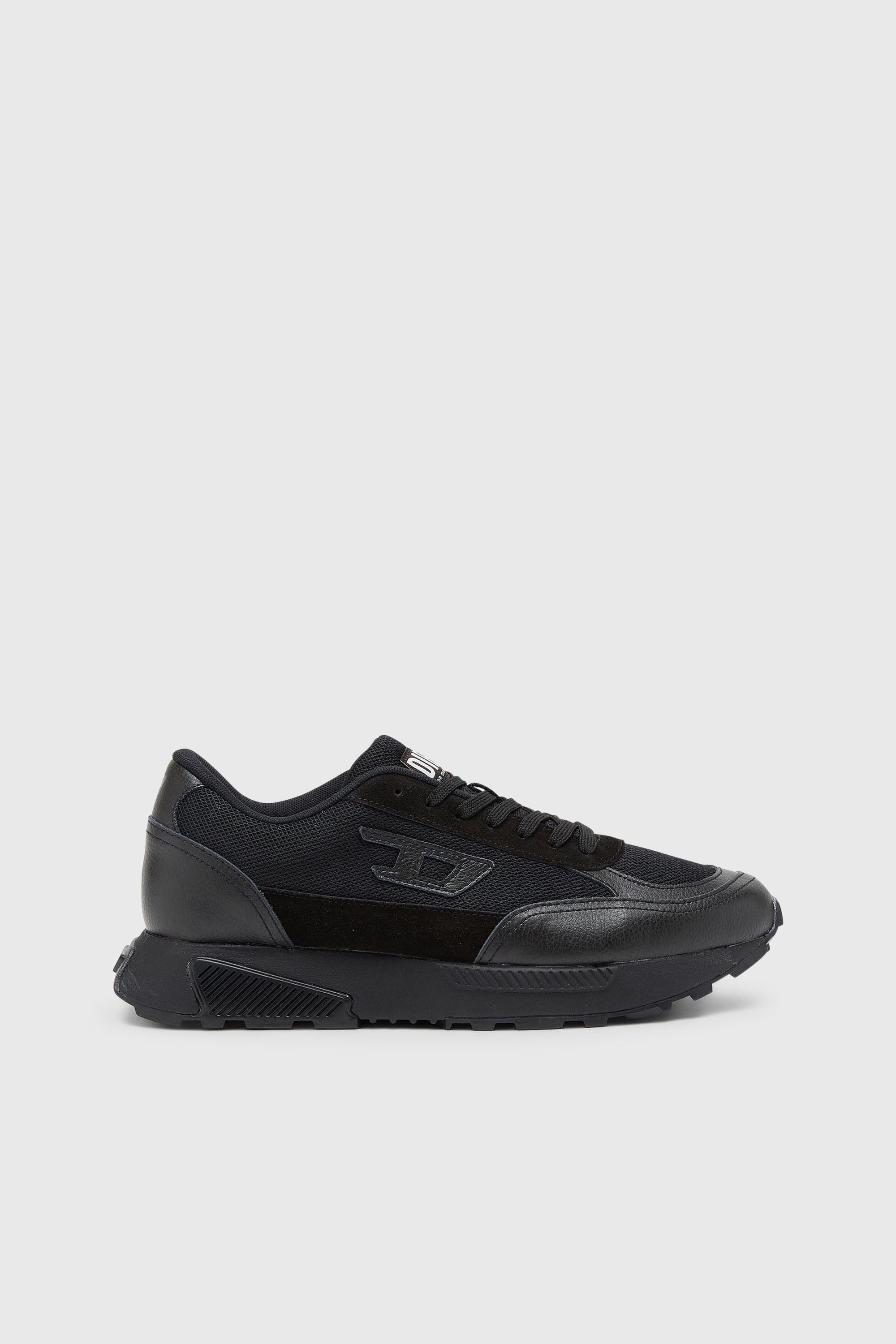 Diesel - S-TAME D-UP, S-Tame-D - Zapatillas con detalles de ante y malla Hombre in Negro - 1