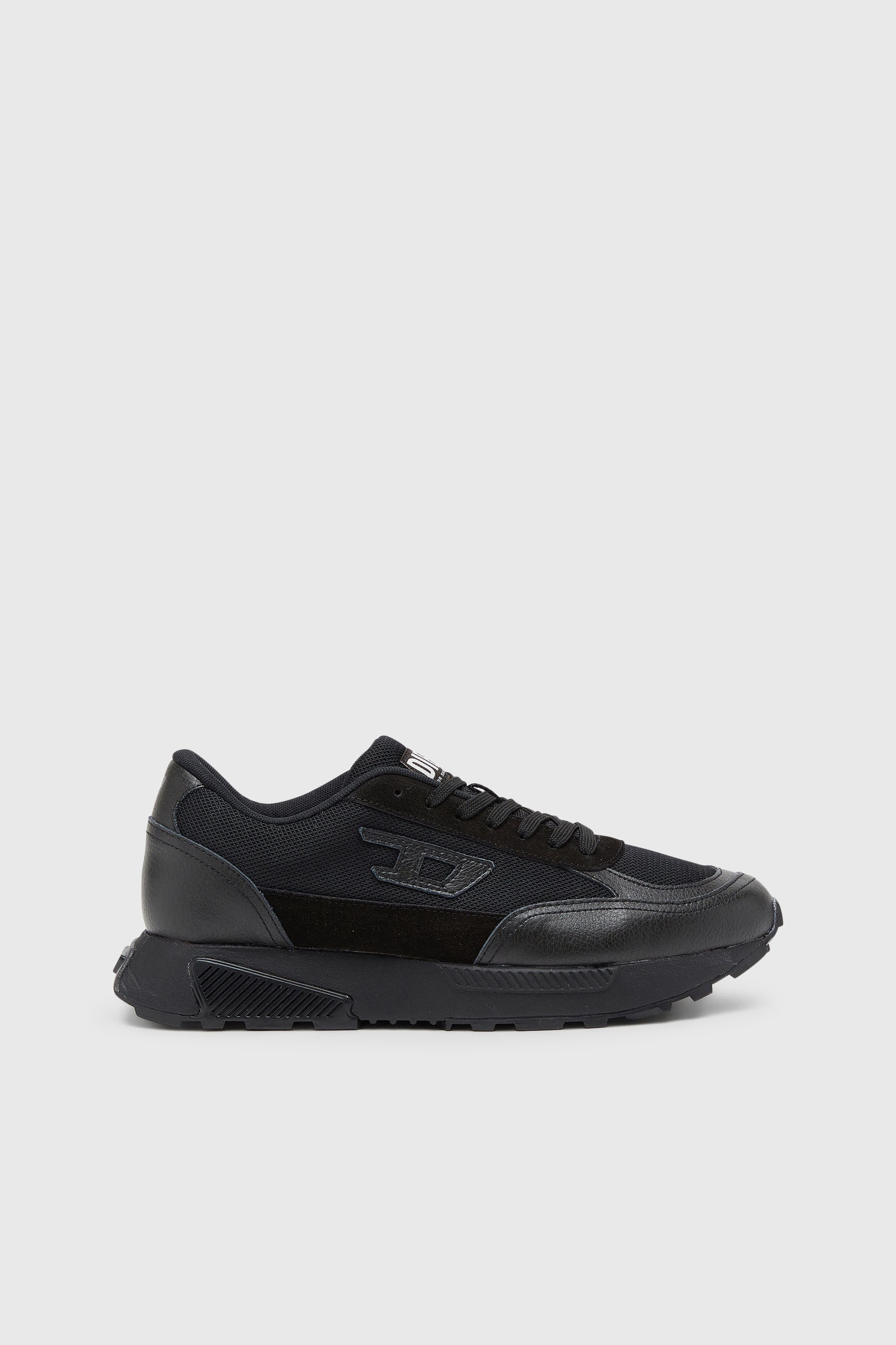 Diesel - S-TAME D-UP, S-Tame-D - Zapatillas con detalles de ante y malla Hombre in Negro - 1
