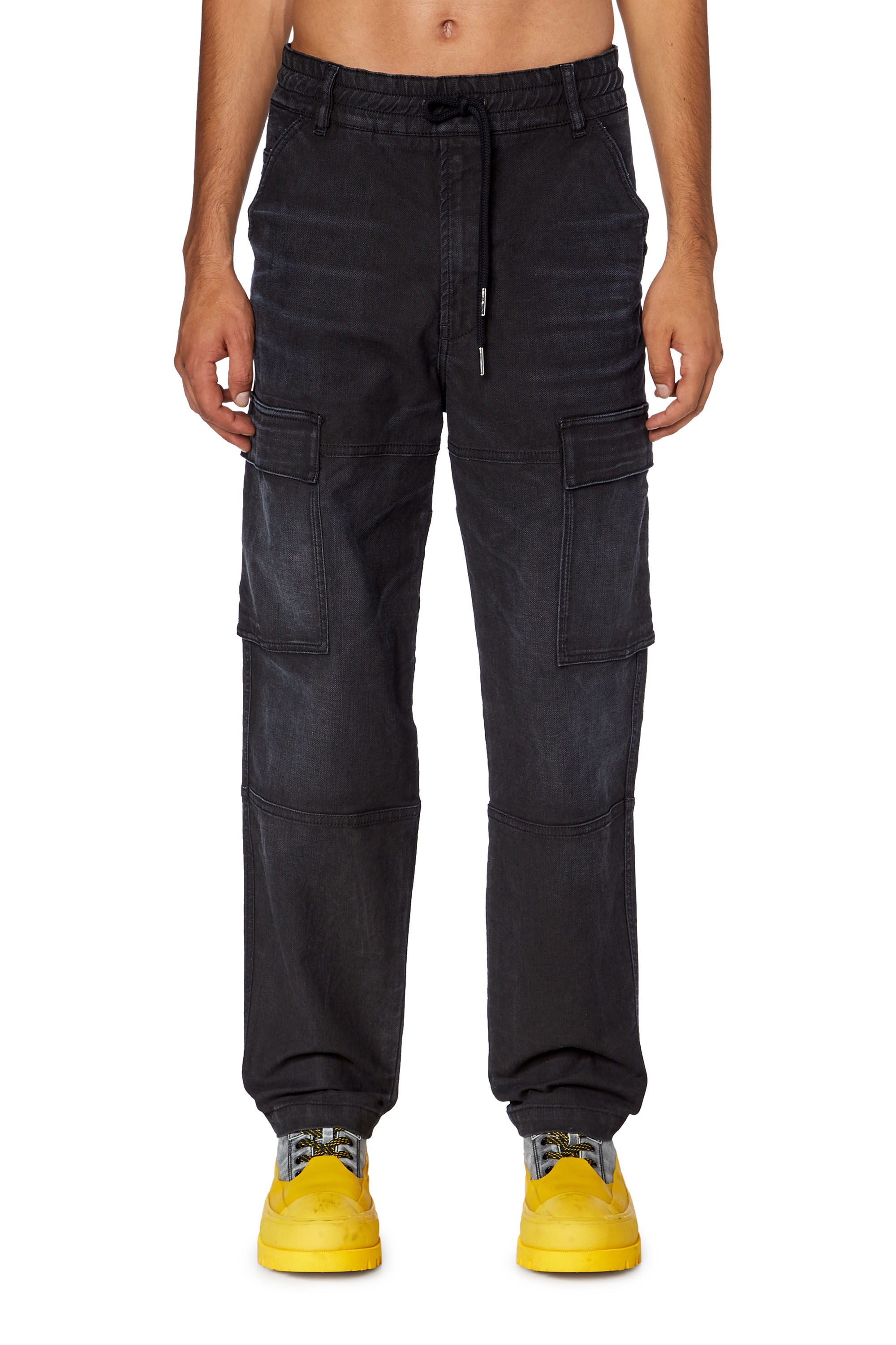Men's Tapered Jeans | Black/Dark Grey | Diesel 2030 D