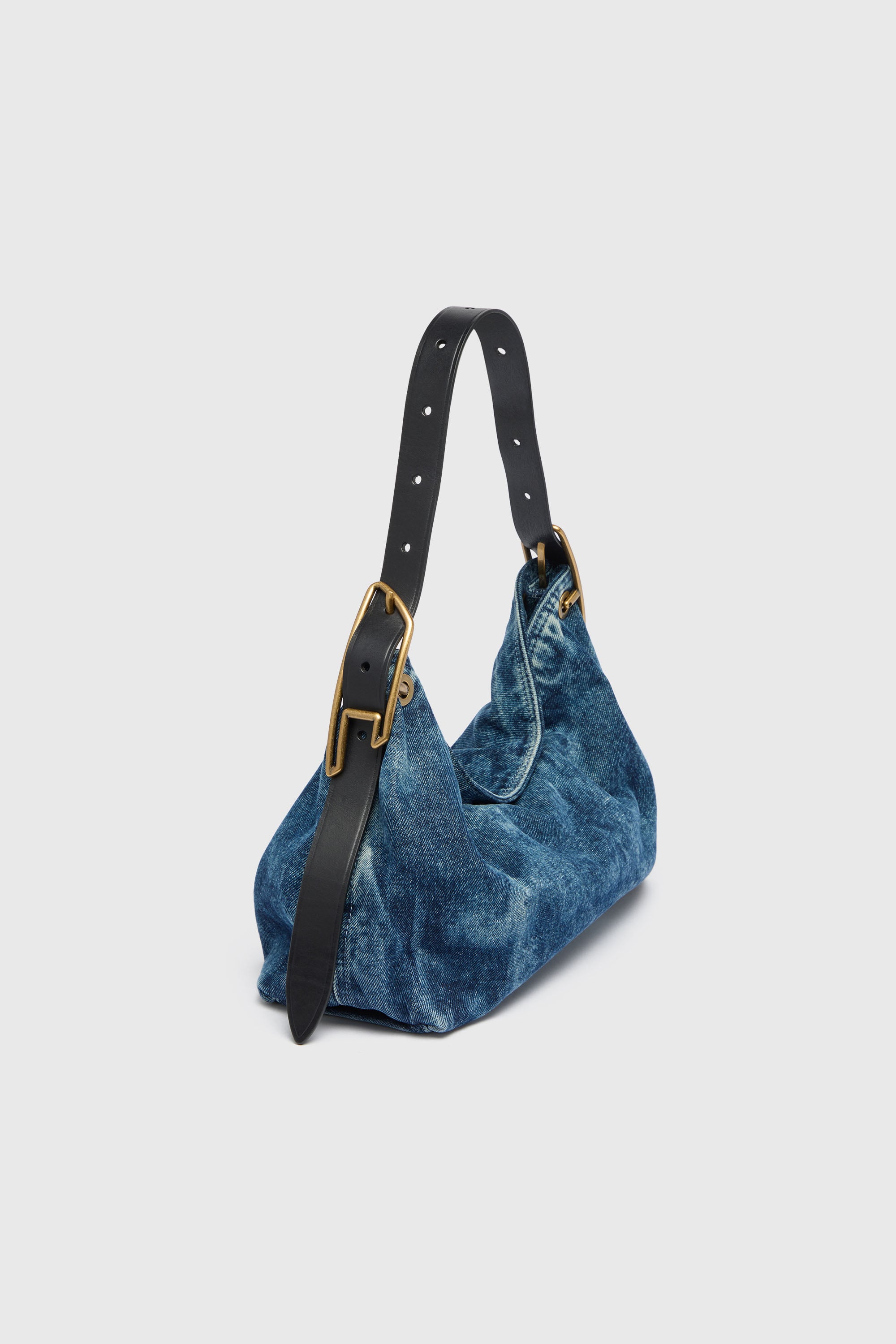 Diesel - D-LINE HOBO S, Woman's D-Line-Denim shoulder bag in Medium blue - 2