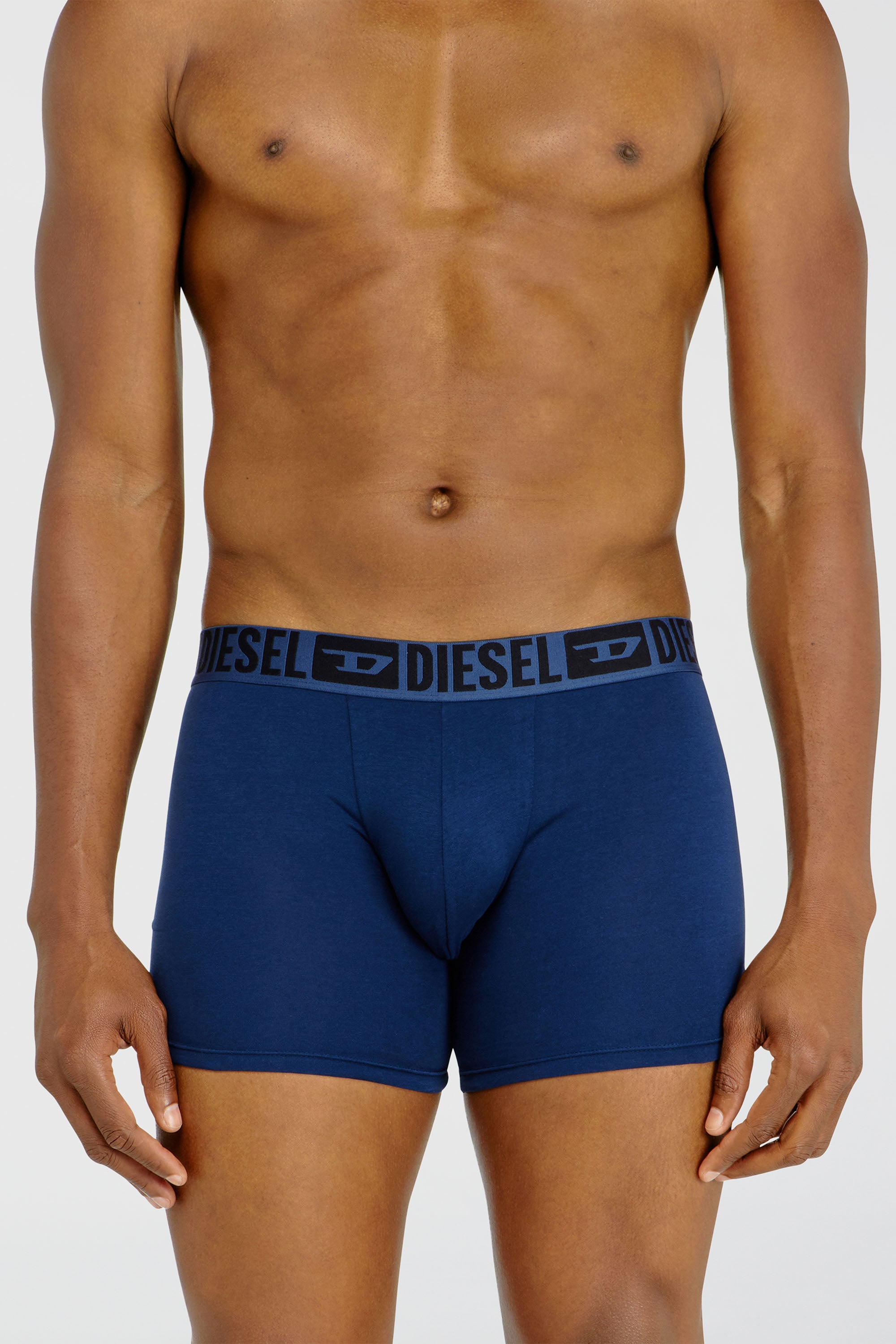 Diesel - SEBASTIAN-D-CORE-3PACK, Male's Three-pack boxer briefs in stretch cotton in Black/Blue - 2