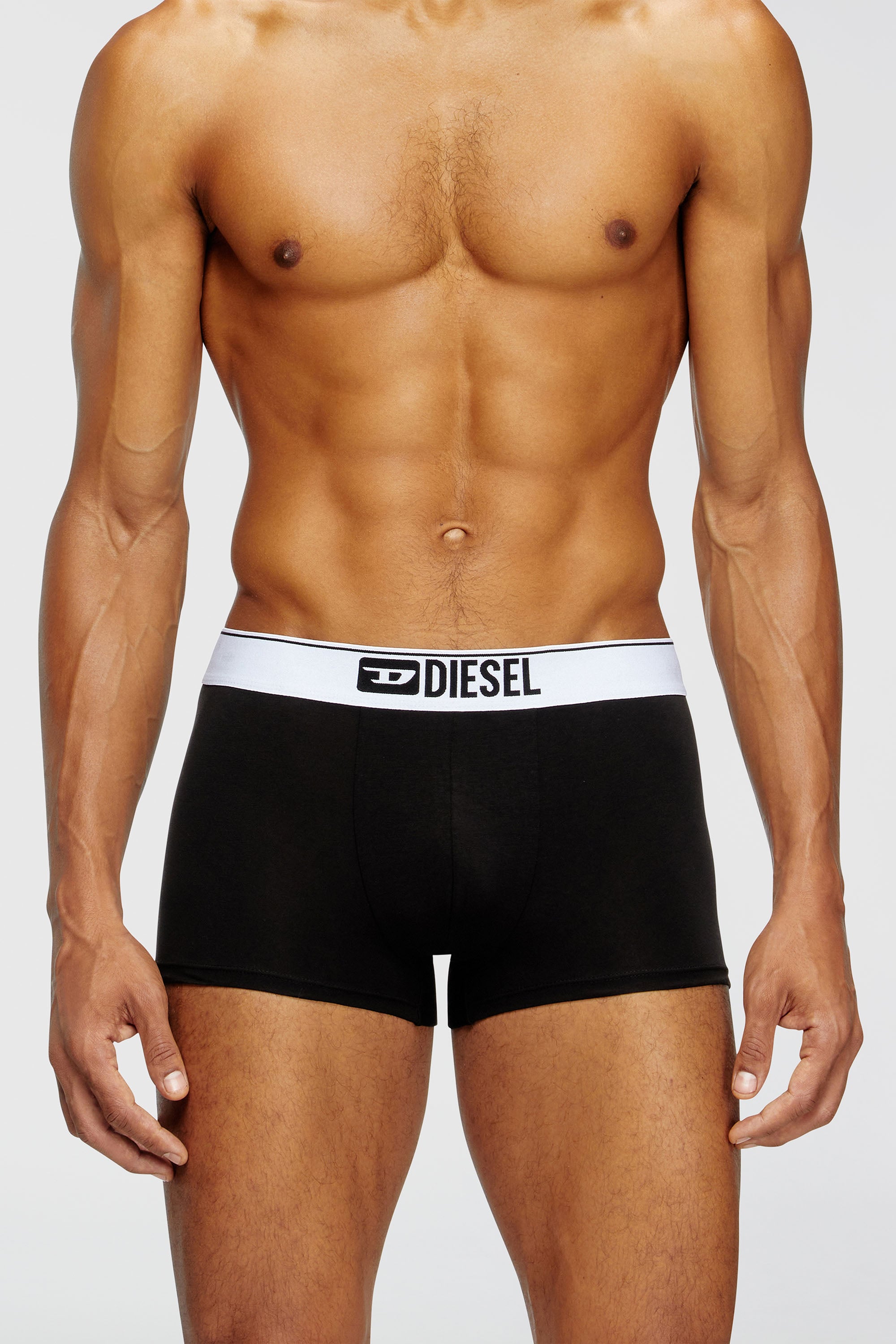 Diesel - UMBX-DAMIENTHREEPACK, Male's Three-pack of plain boxer briefs in Black/White - 2