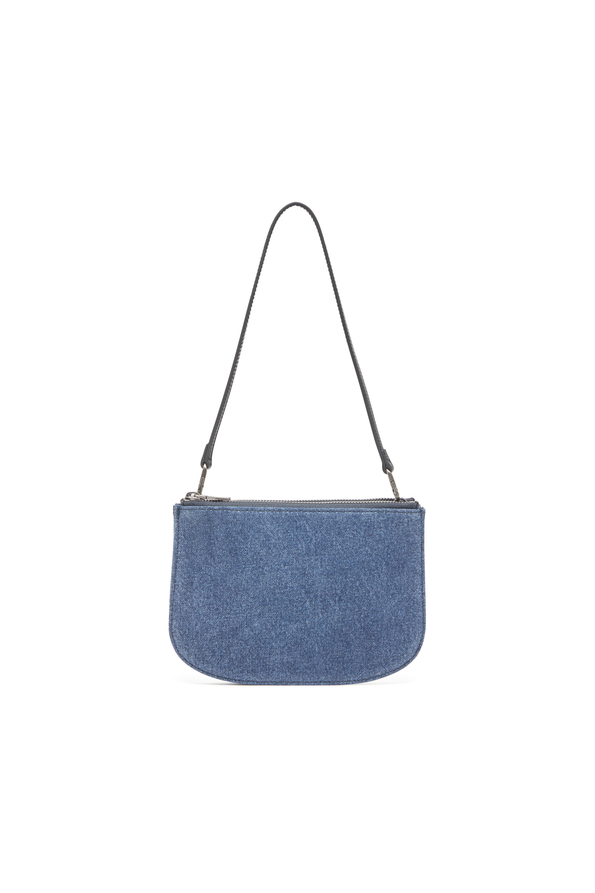 Diesel - 1DR TWIN, 1DR Twin-Sac à bandoulière à double poche en denim solarisé Femme in Bleu - 2