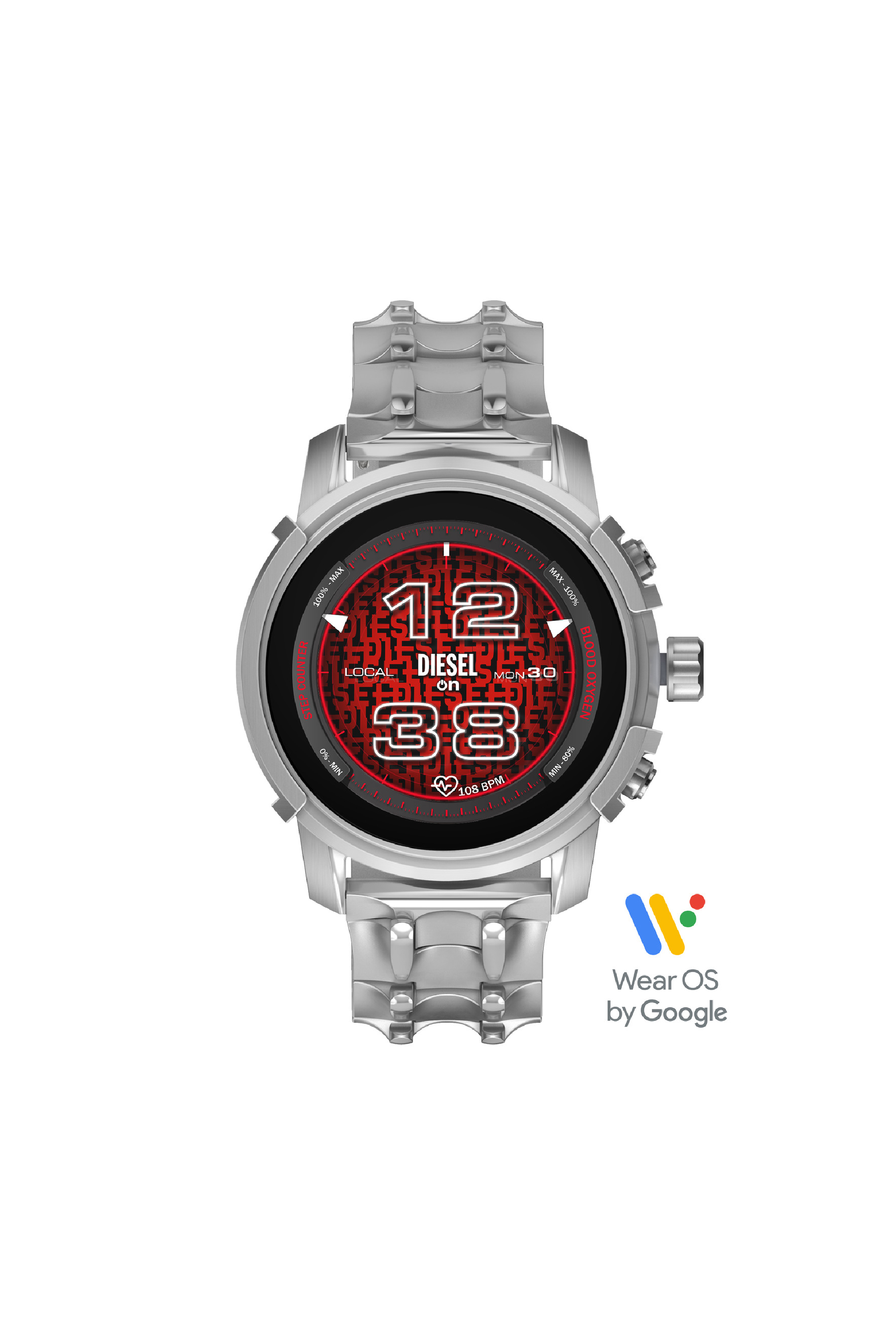 DIESEL ON SMARTWATCH レッド DT2019