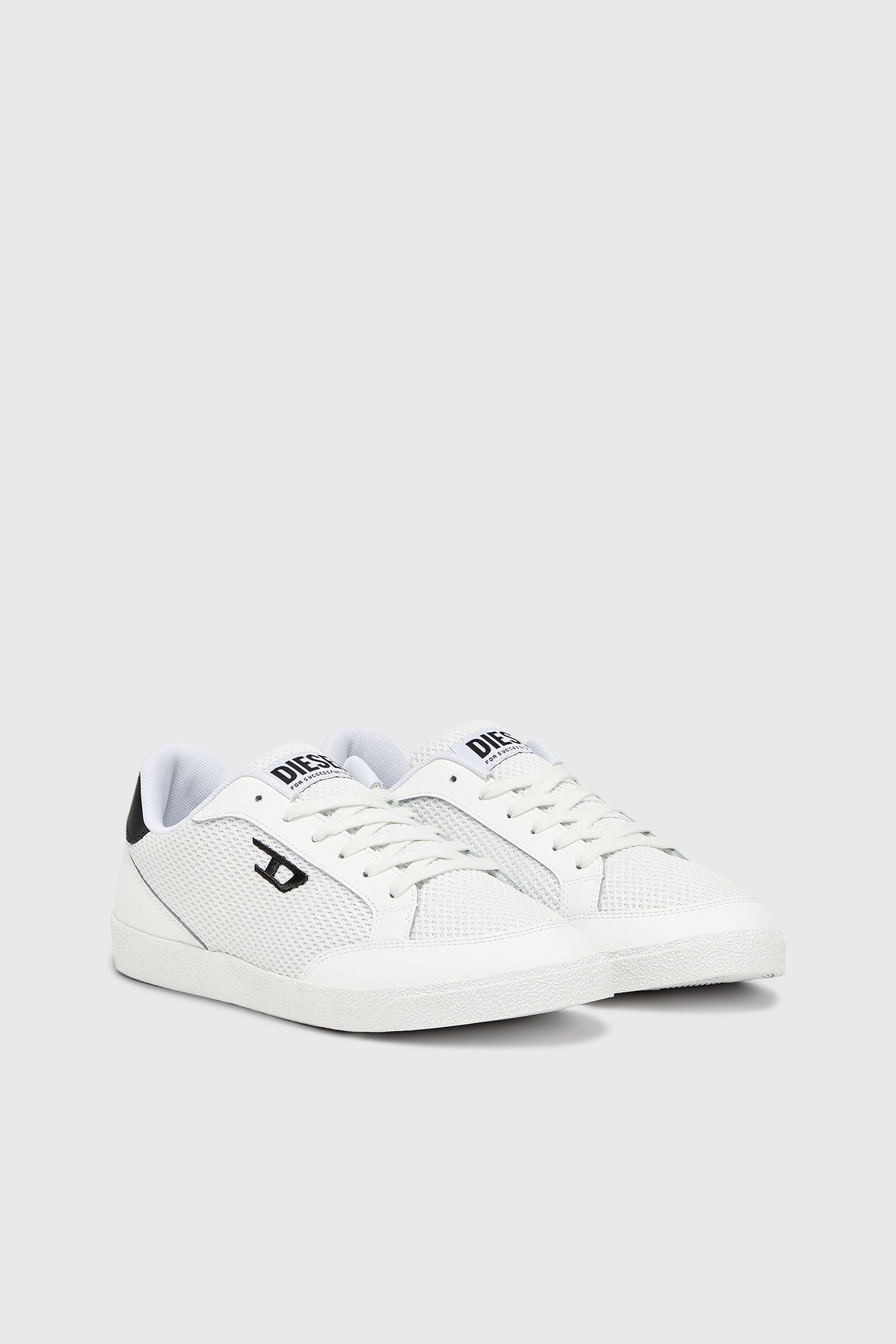 Diesel - S-D-LEO LOW, D-Leo - Zapatillas de malla con logotipo Hombre in Blanco - 2