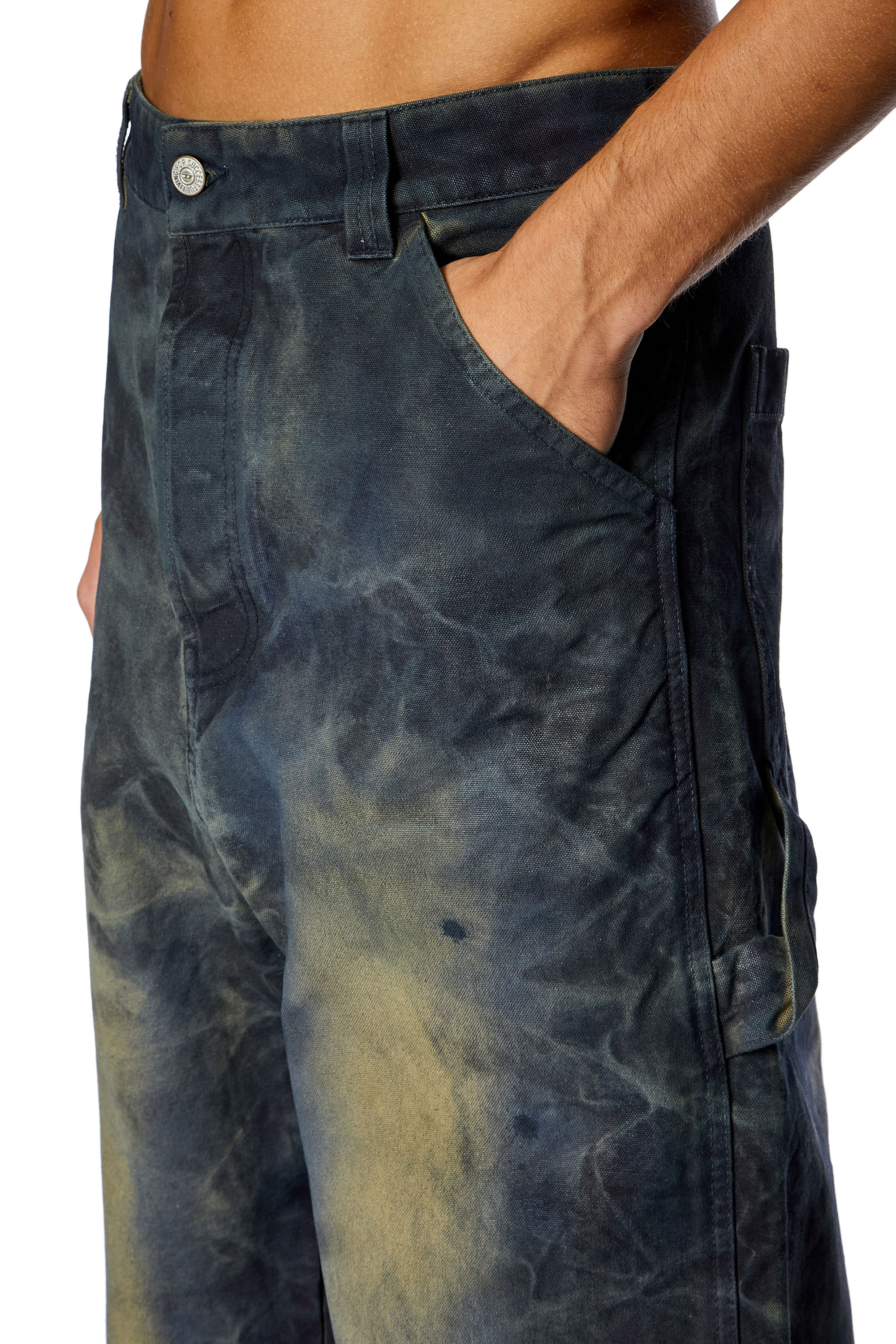 Men's Utility pants in treated canvas | Blue | Diesel