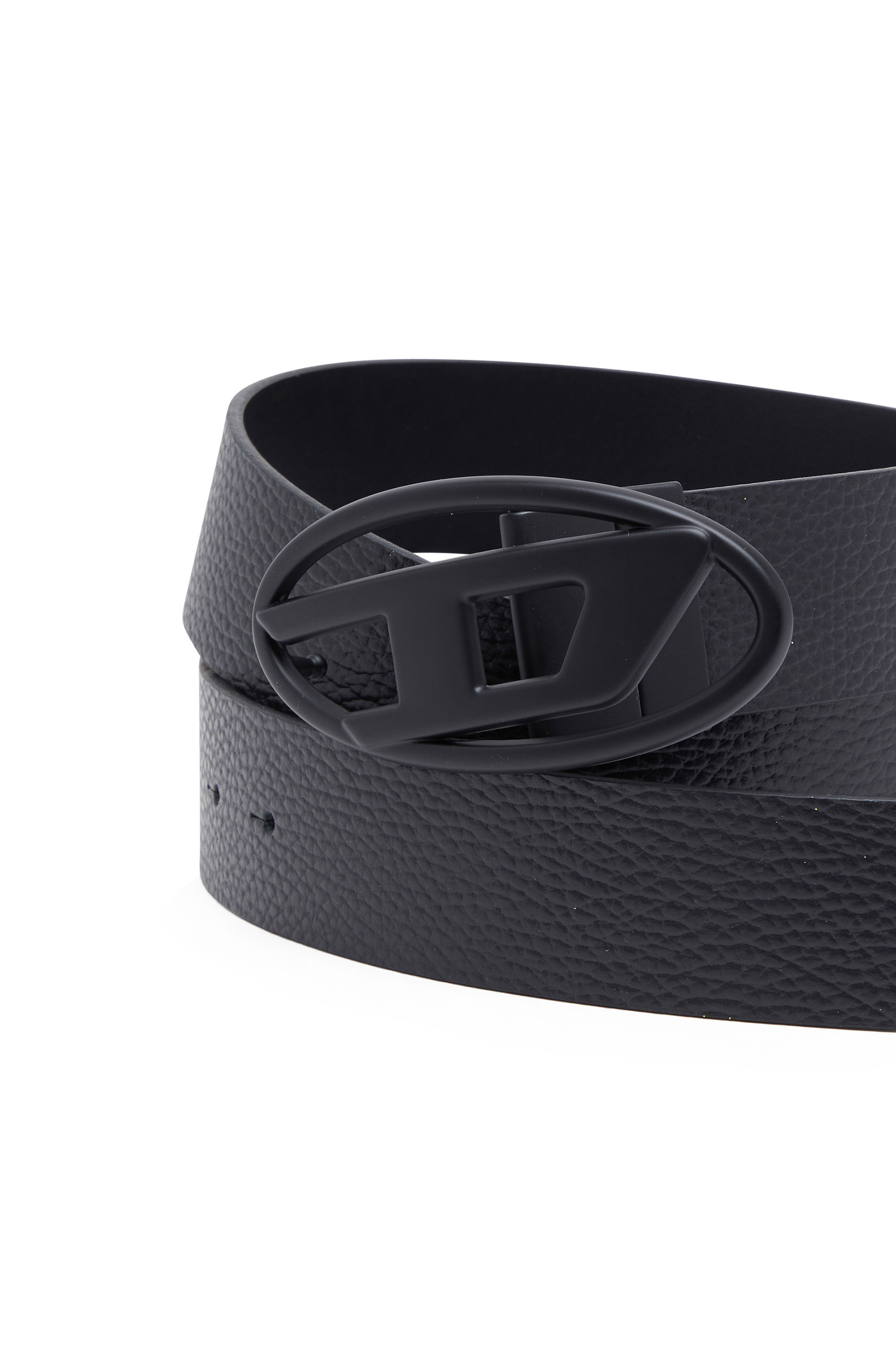 Diesel - B-1DR REV II, Ceinture 3.9 cm en cuir réversible Homme in Noir - 3