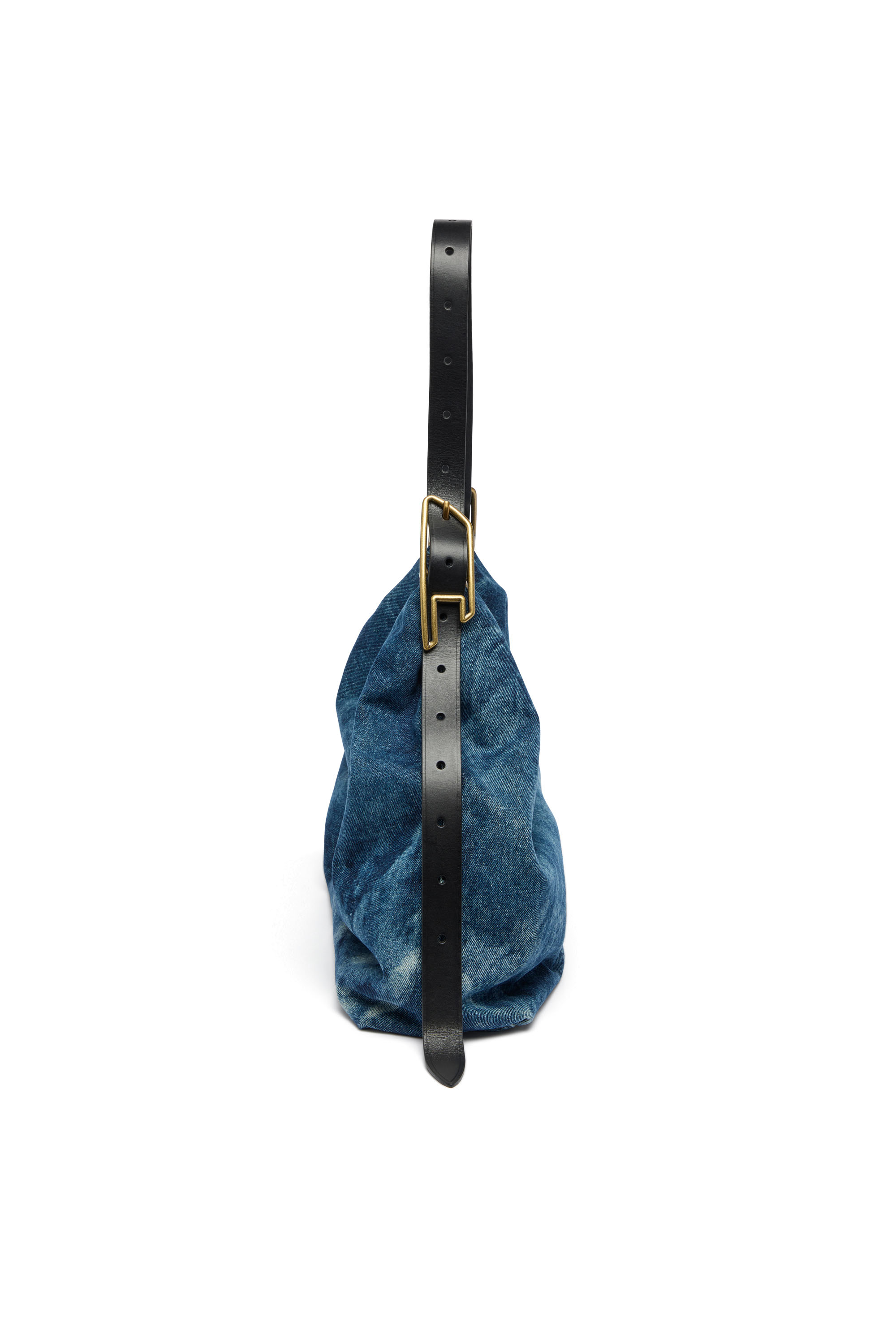Diesel - D-LINE HOBO L, Woman's D-Line-Denim hobo bag in Medium blue - 5