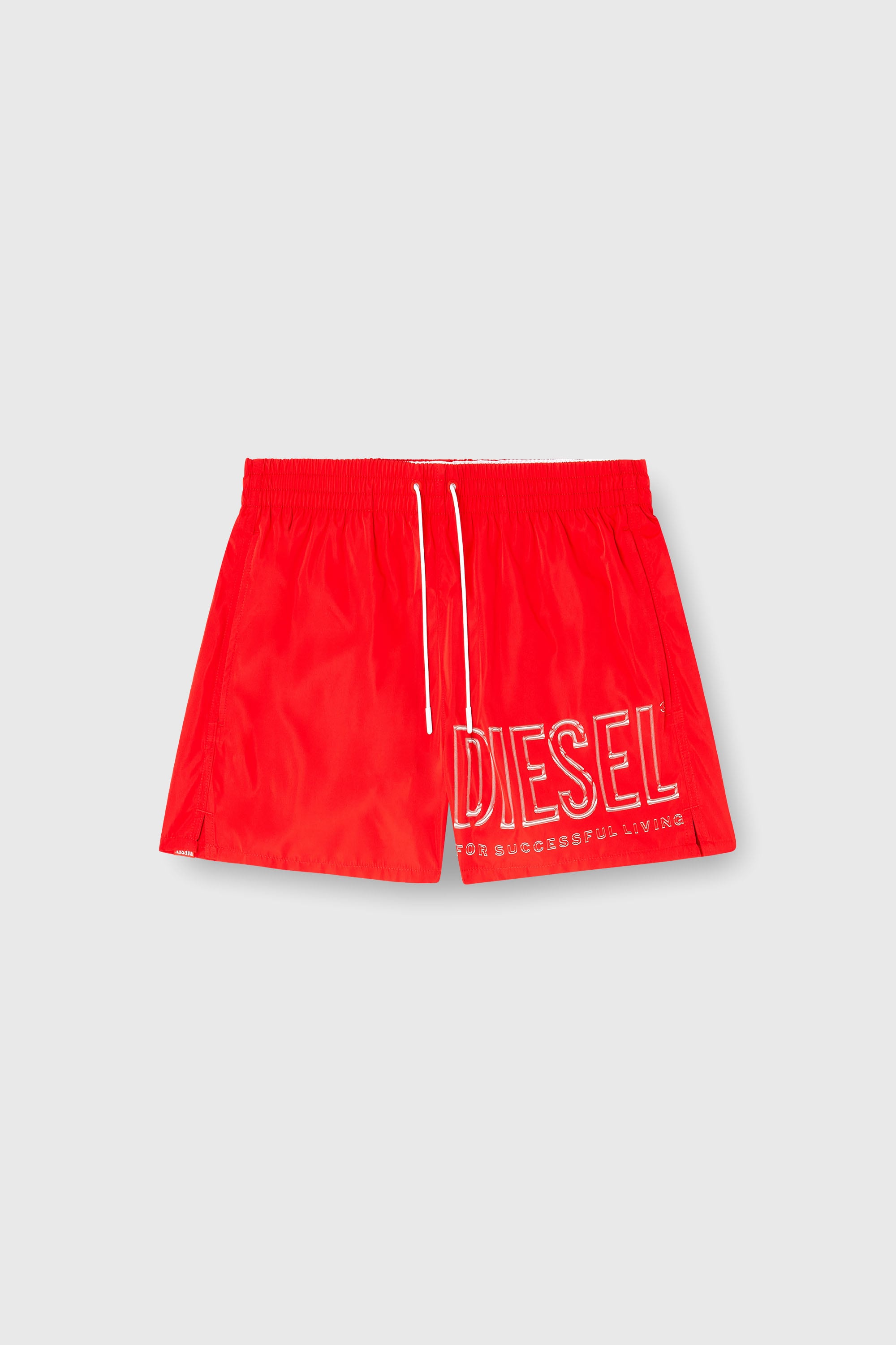 Diesel - OLYMPIC-34-D-CORE, Ba&ntilde;ador corto con logotipo de contorno Hombre in Rojo - 4