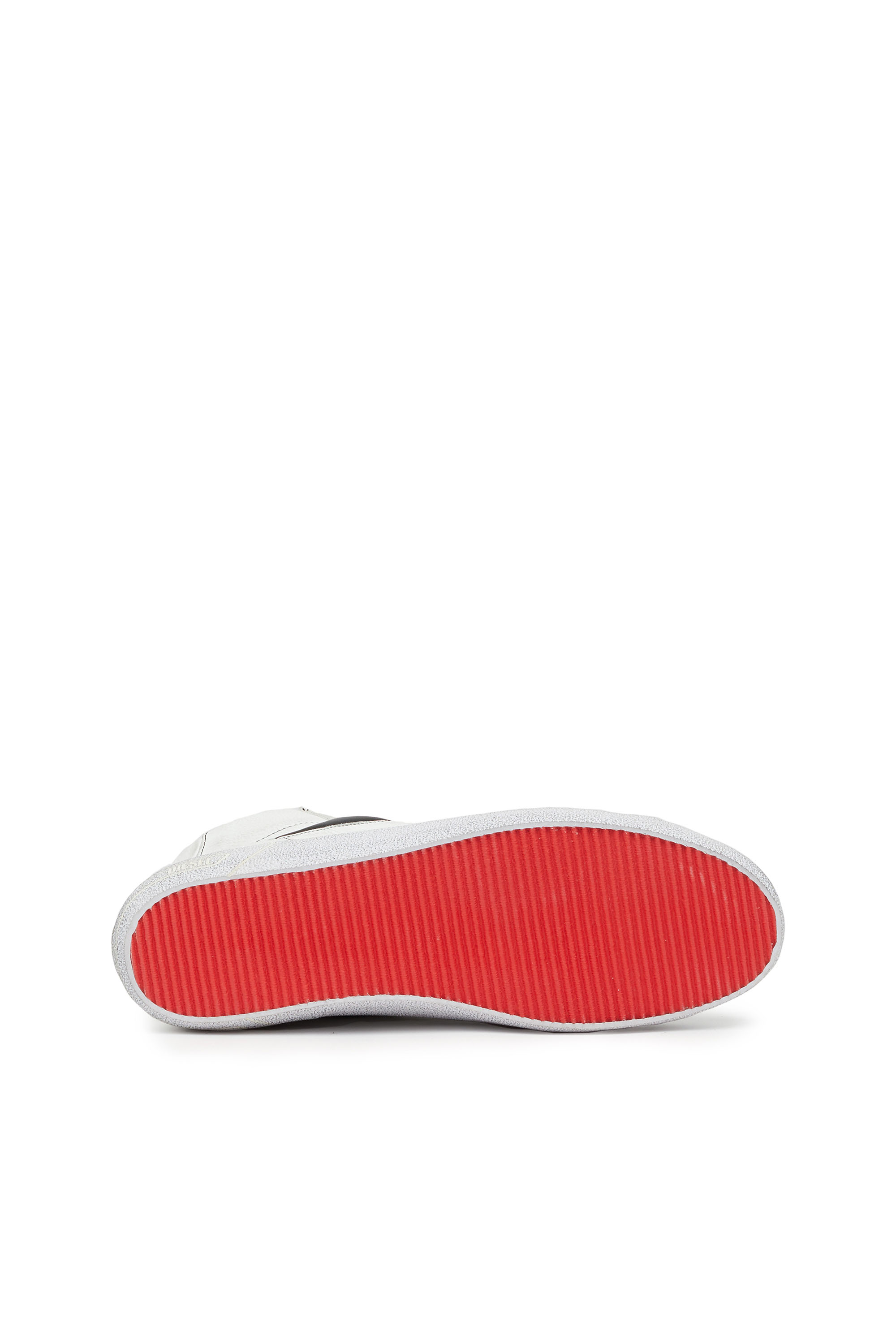 Diesel - S-LEROJI MID, Man's S-Leroji Mid - High-top leather sneakers with D logo in White - 5