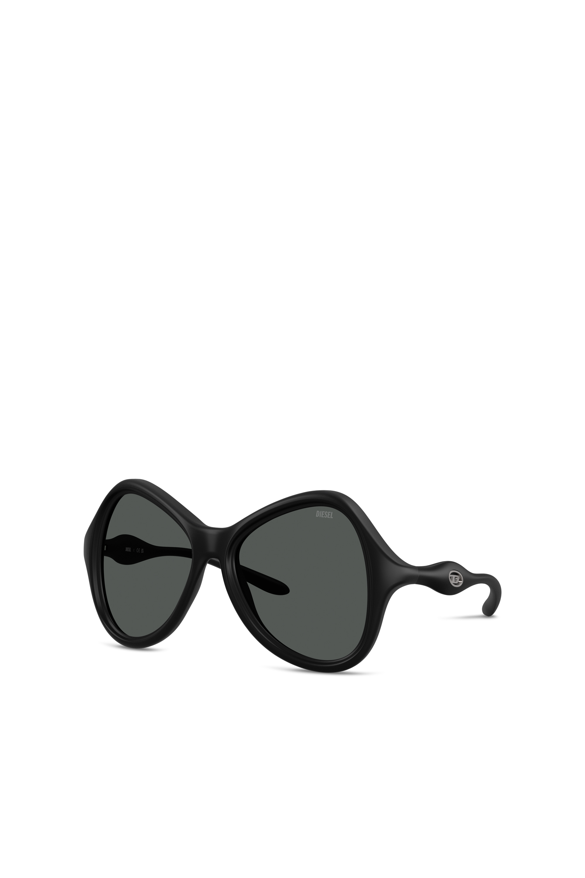 Diesel - 0DL3010U, Unisex's Cat-eye style sunglasses in Black - 1