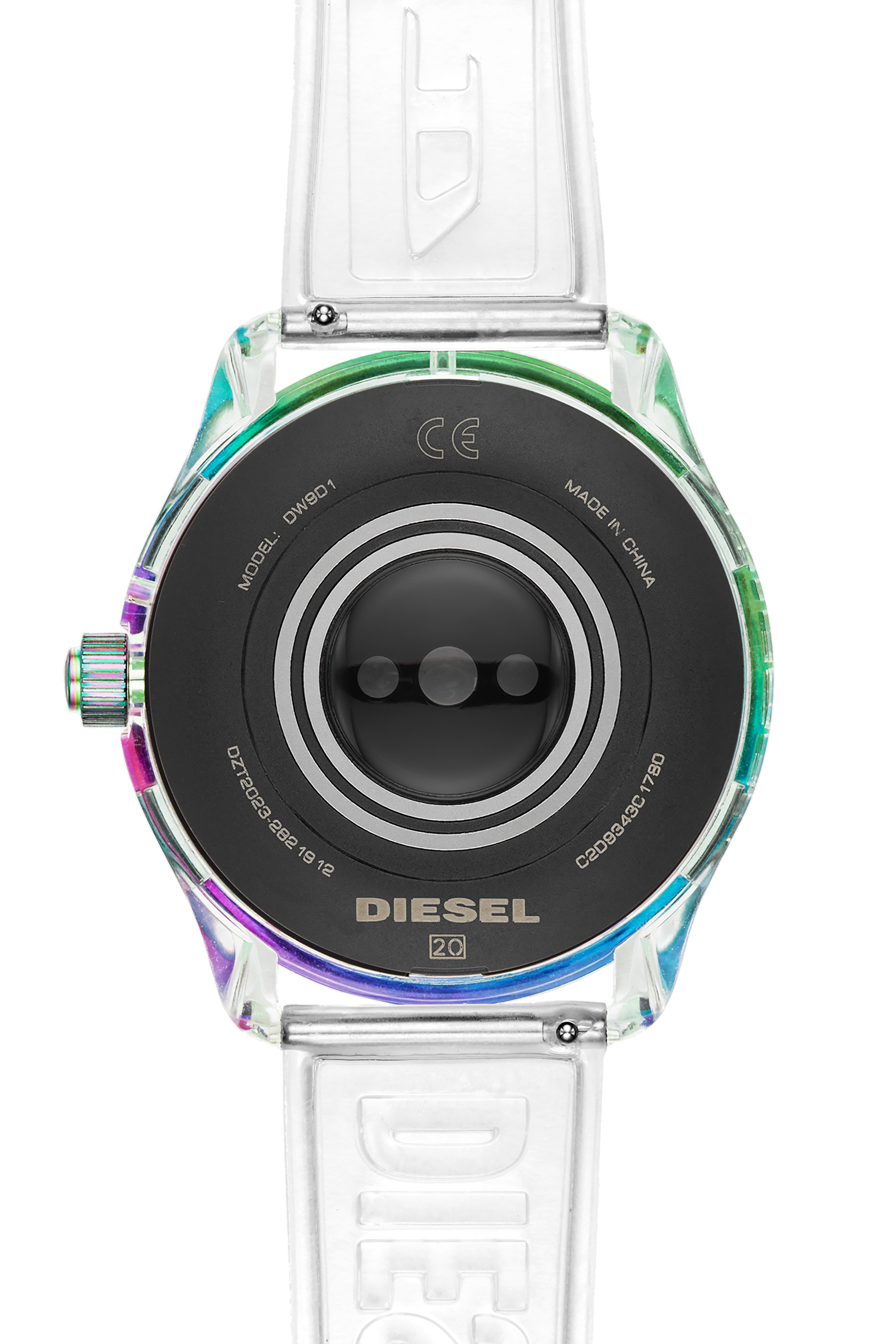 Diesel - DT2023, Man's On x MDJ limited-edition fadelite smartwatch and strap set in White - 3