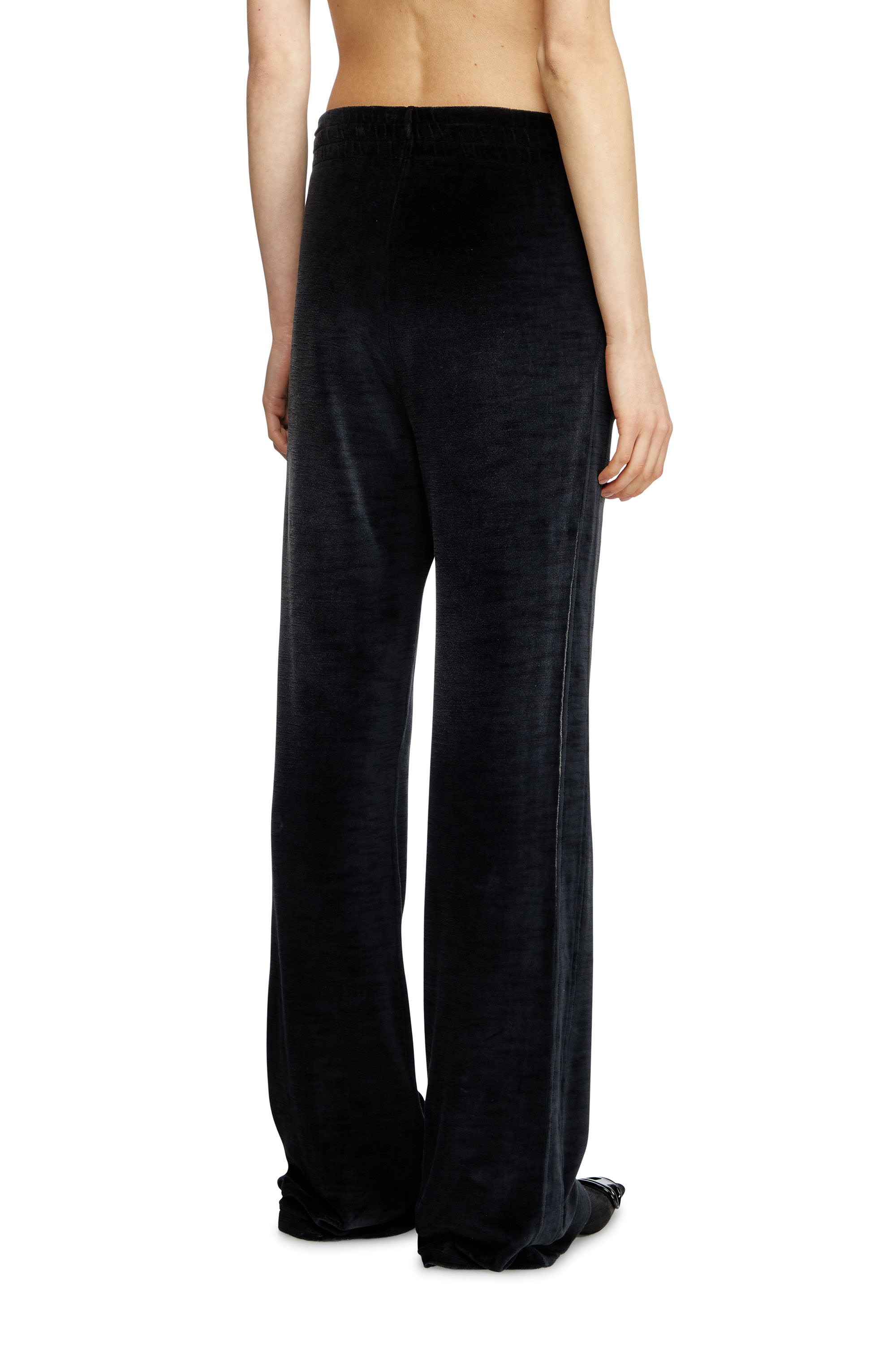 Diesel - P-ELY-Q1, Female's Wide leg sweatpants in Black - 2