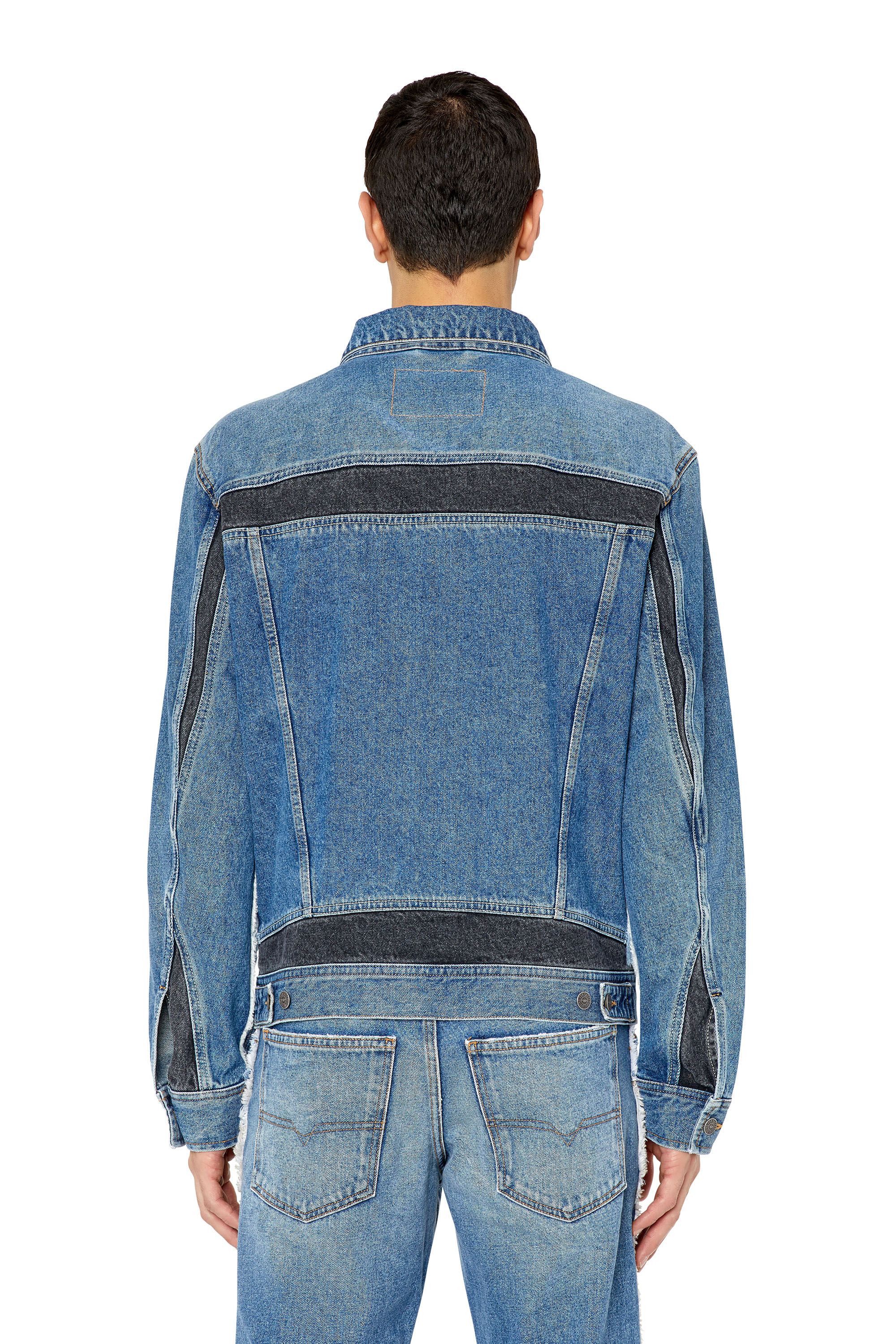 D-BARCY-RS Man: Regular-fit trucker jacket with inserts | Diesel