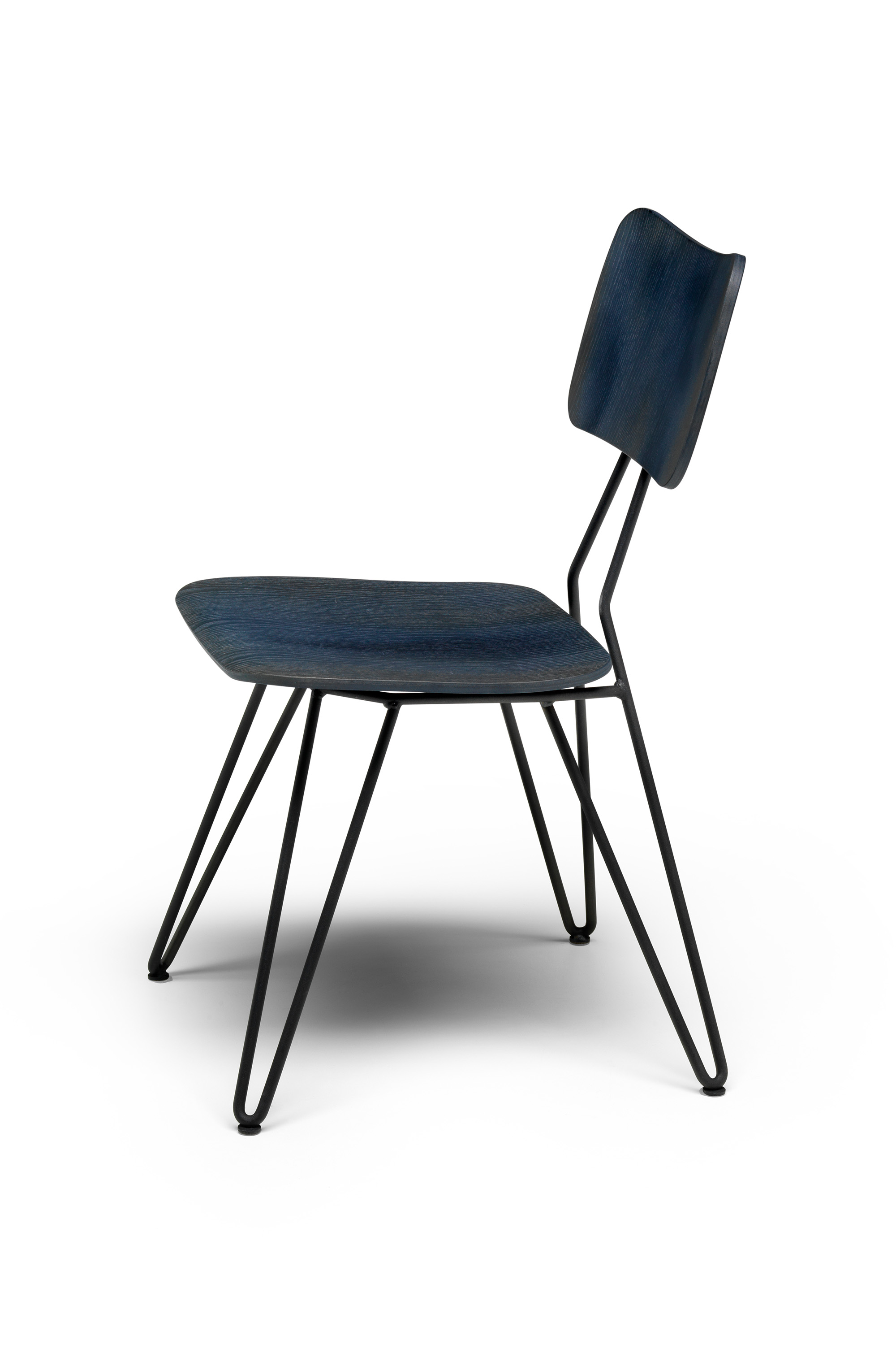00DL0F01 OVERDYED SIDE CHAIR, Blue