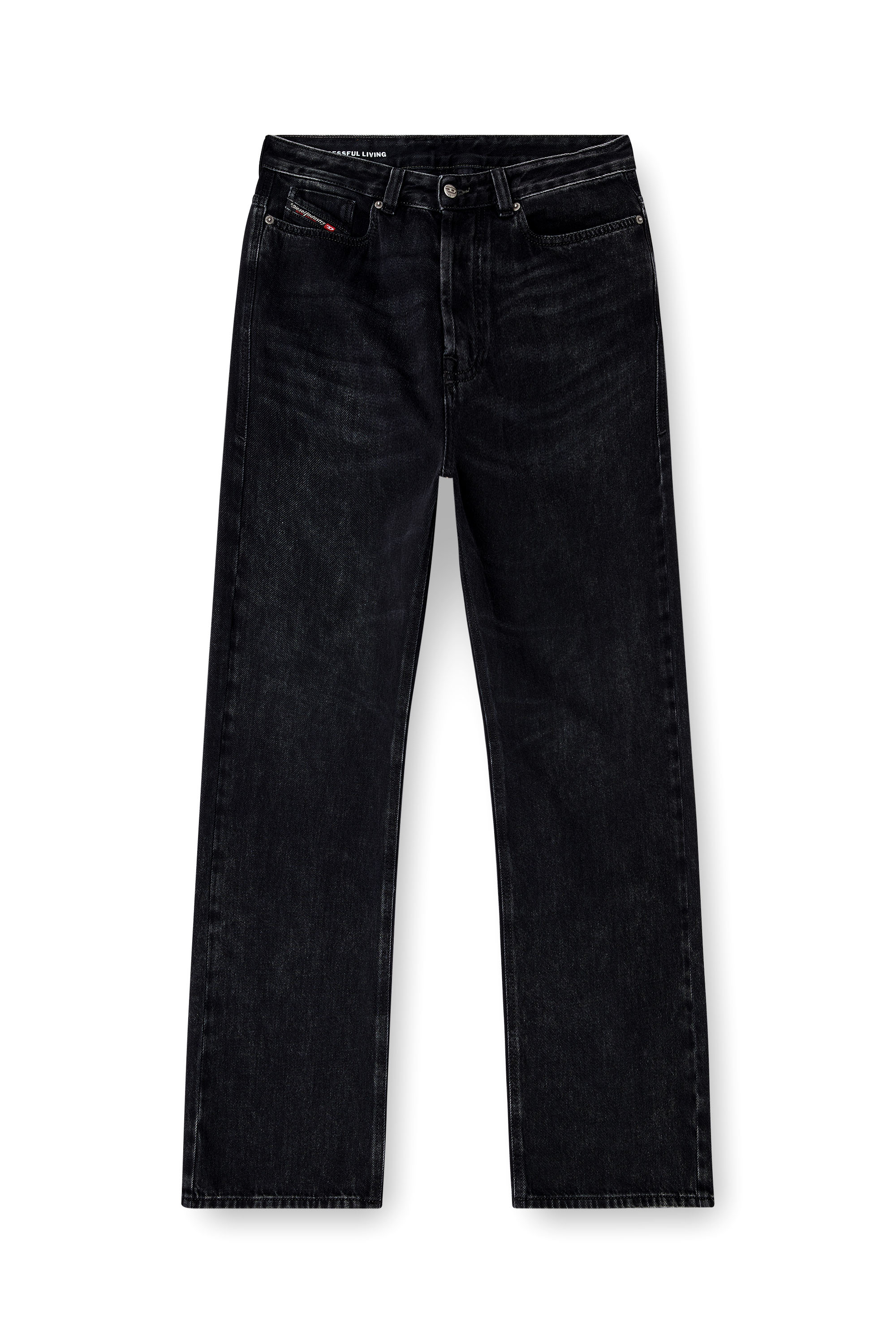 Diesel - Man's Relaxed Jeans 1980 D-Eeper 09P09, Black/Dark grey - 2