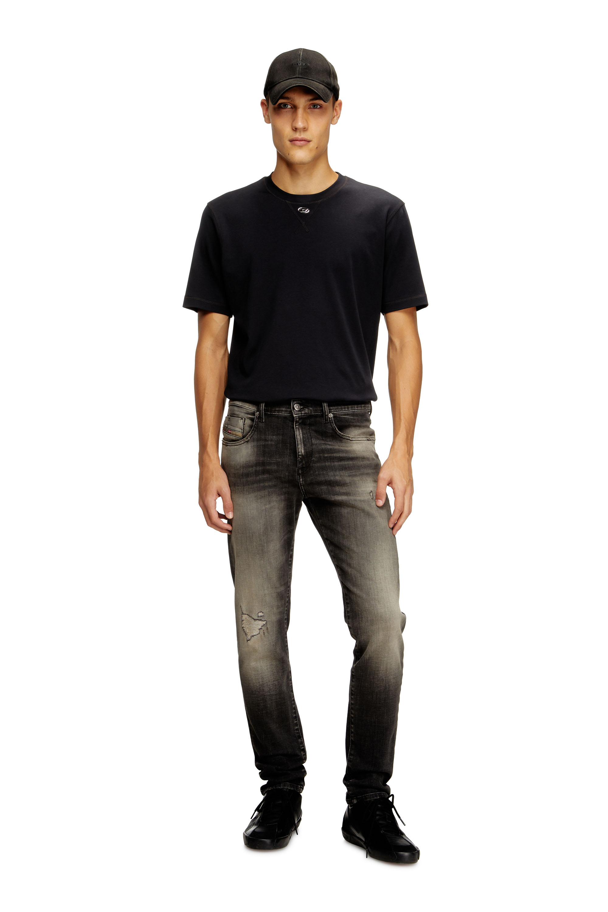 Diesel - Man's Slim Jeans 2019 D-Strukt 09N59, Grey - 2
