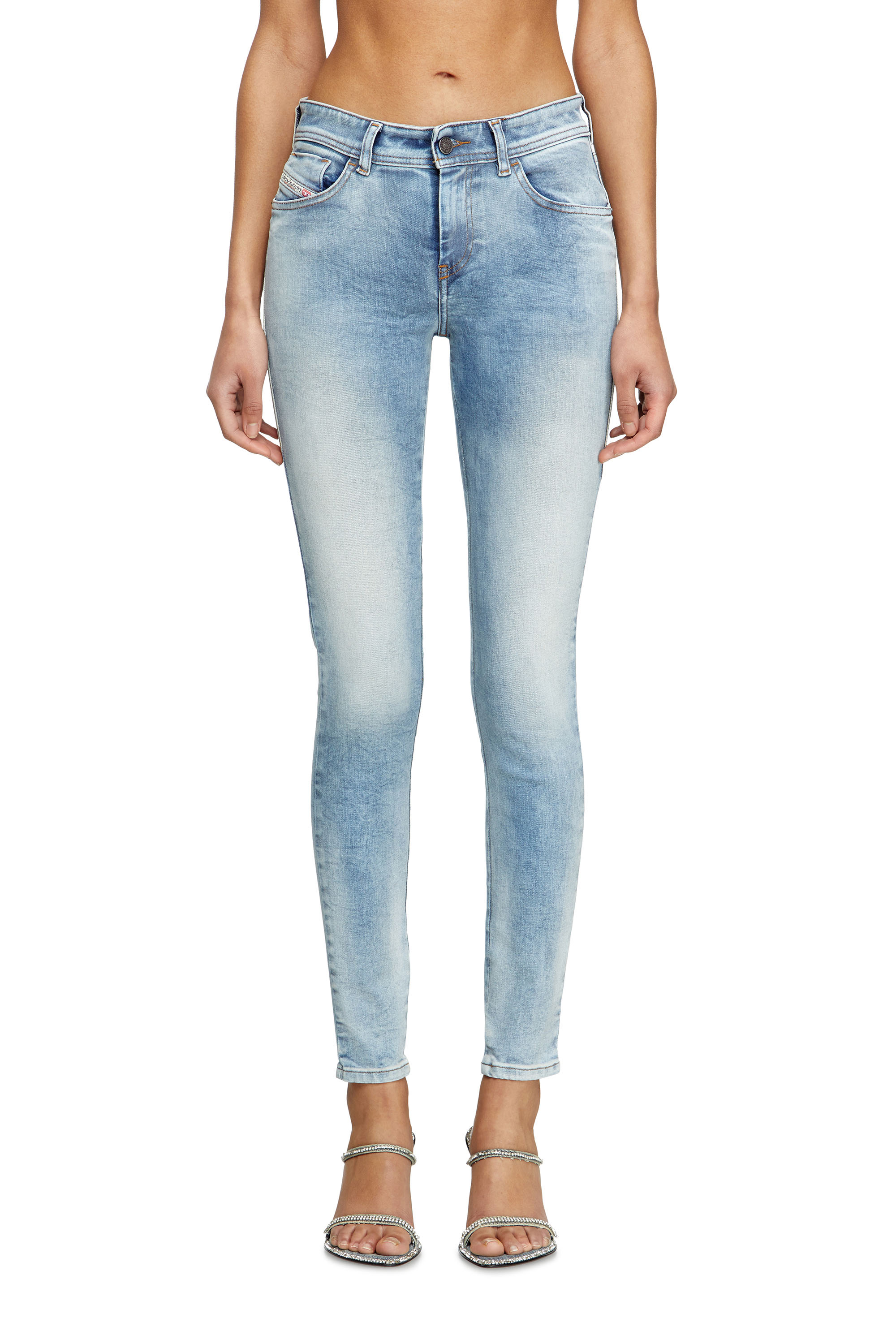 Diesel - Skinny Jeans 2017 Slandy 09K72 Mujer, Azul Claro - 3