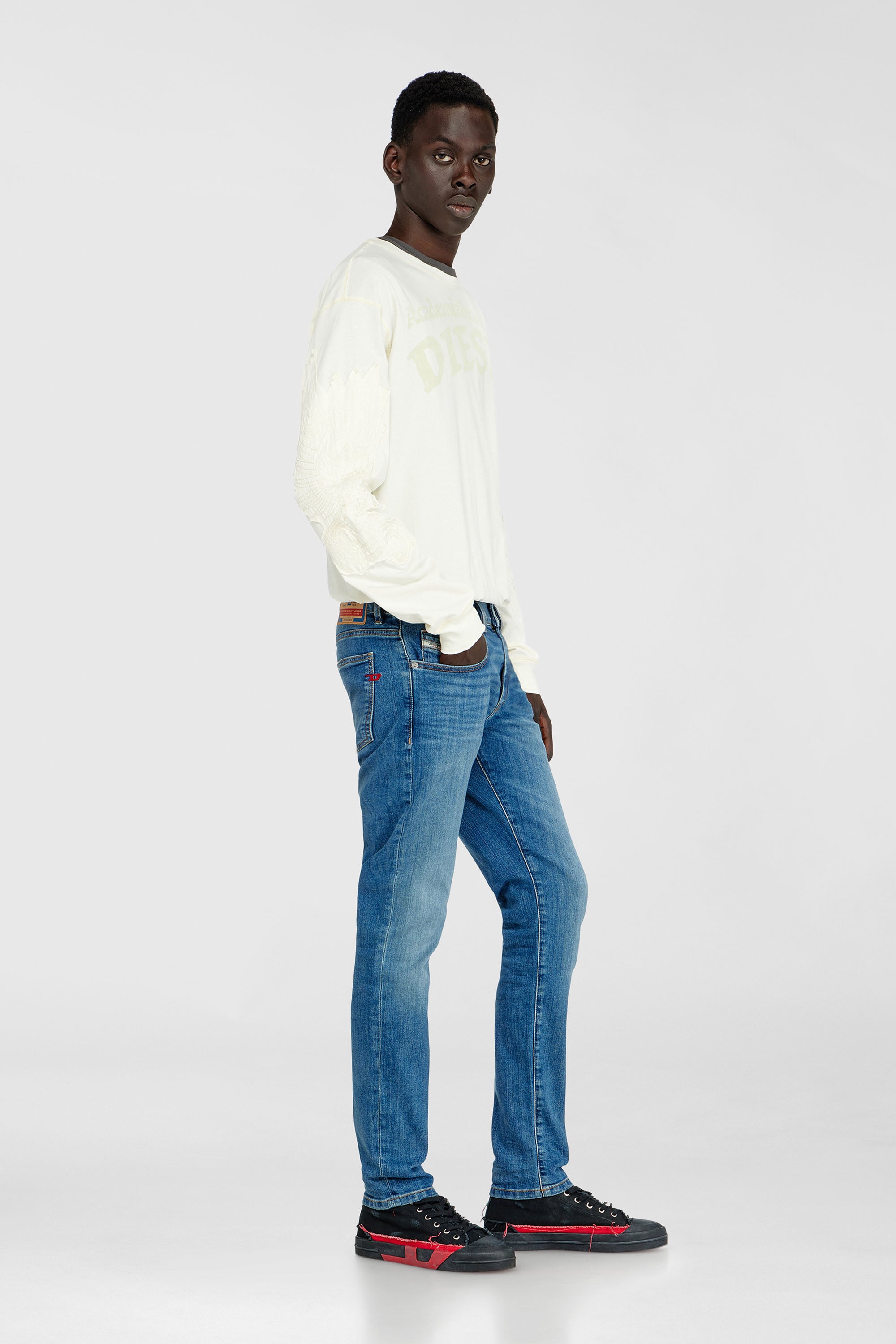 Diesel - Man's Slim Jeans 2019 D-Strukt 0KIAL, Light Blue - 2