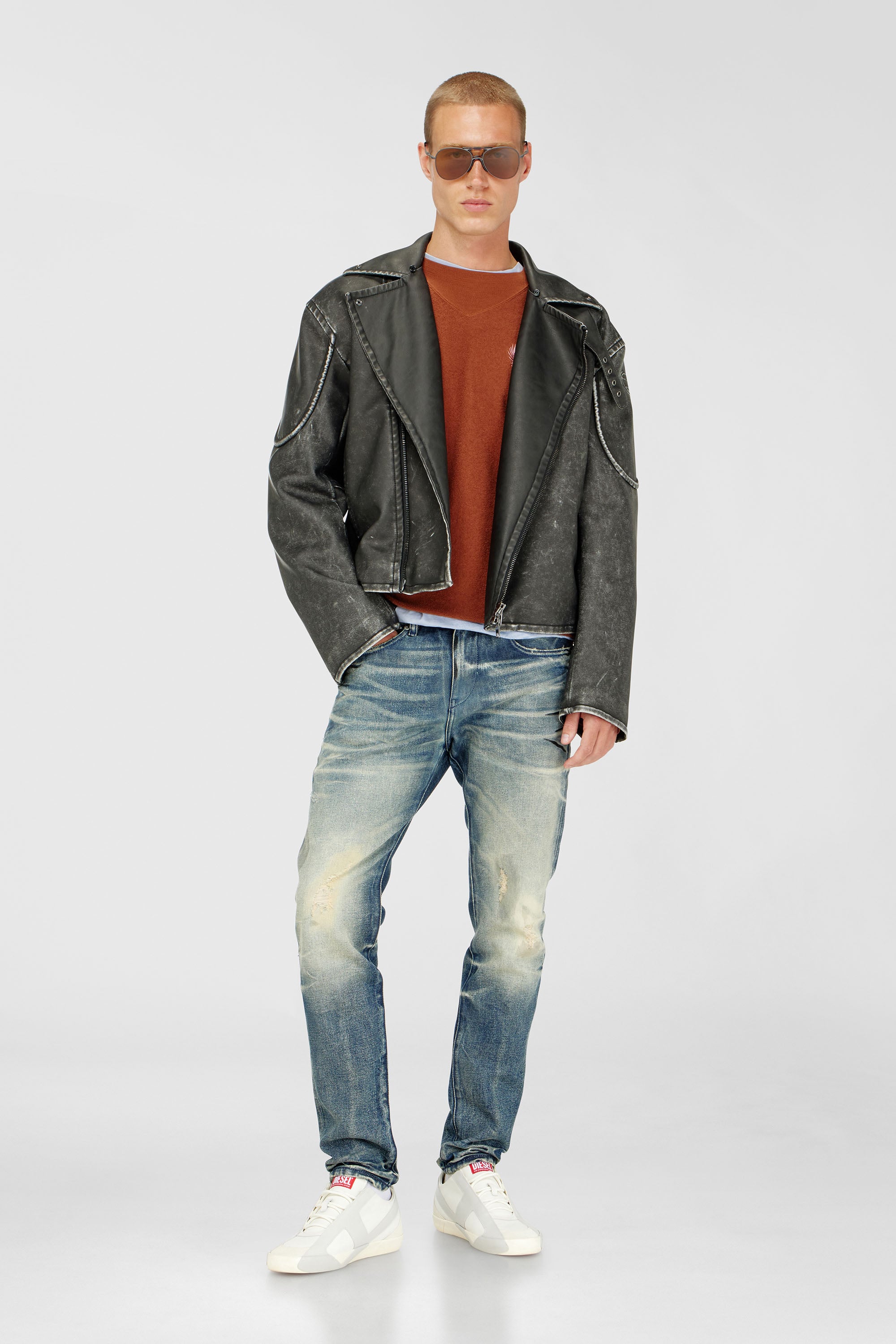 Diesel - Slim Jeans 2019 D-Strukt 09P36 Homme, Bleu moyen - Image 2