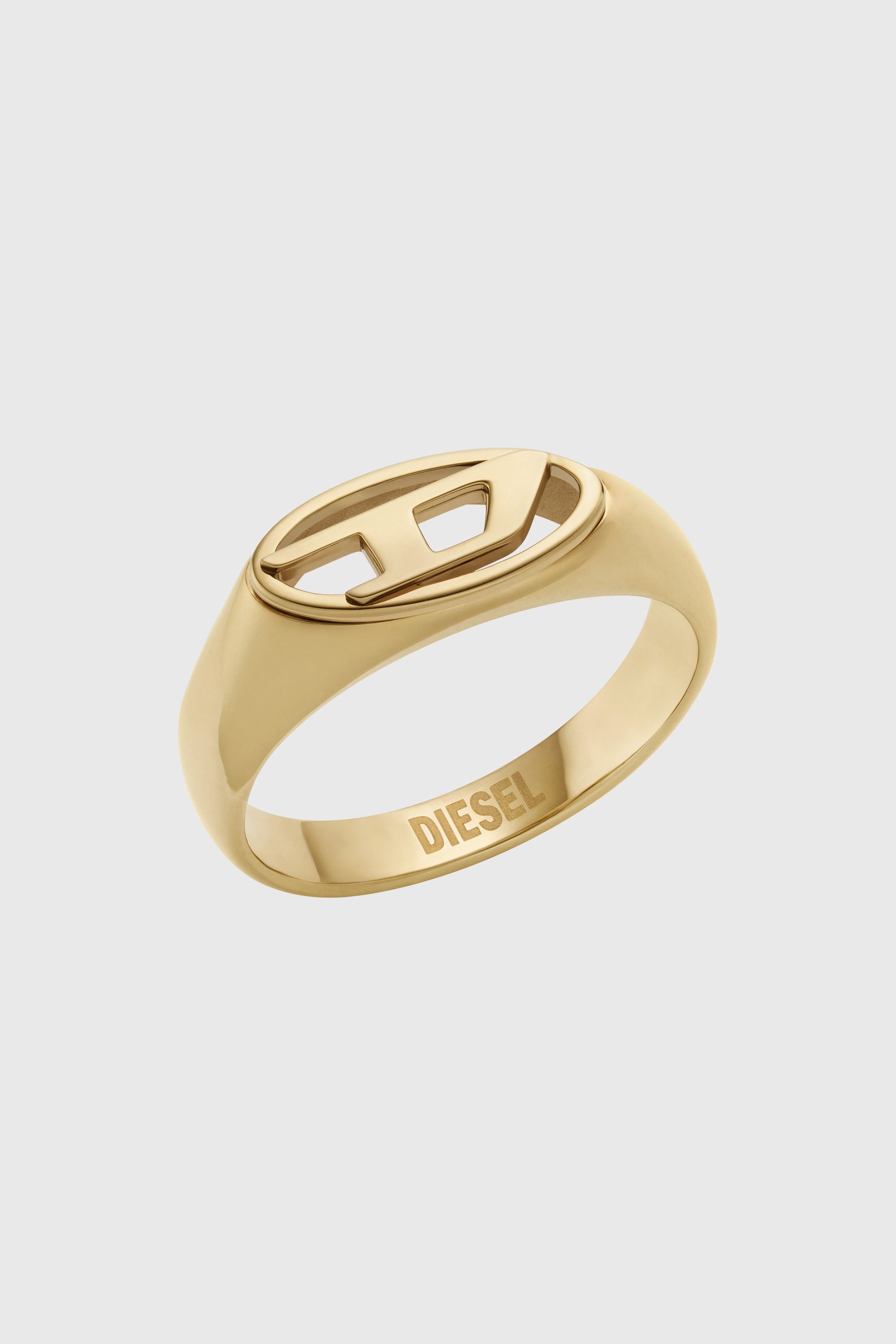 Diesel - DX1588710 JEWEL, Anillo de sello de acero inoxidable en tono dorado Unisex in Dorado - 1